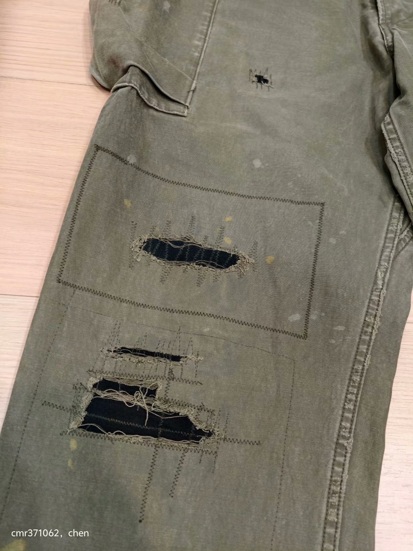 VISVIM 19AW SPOT VETERANS PANTS — front
