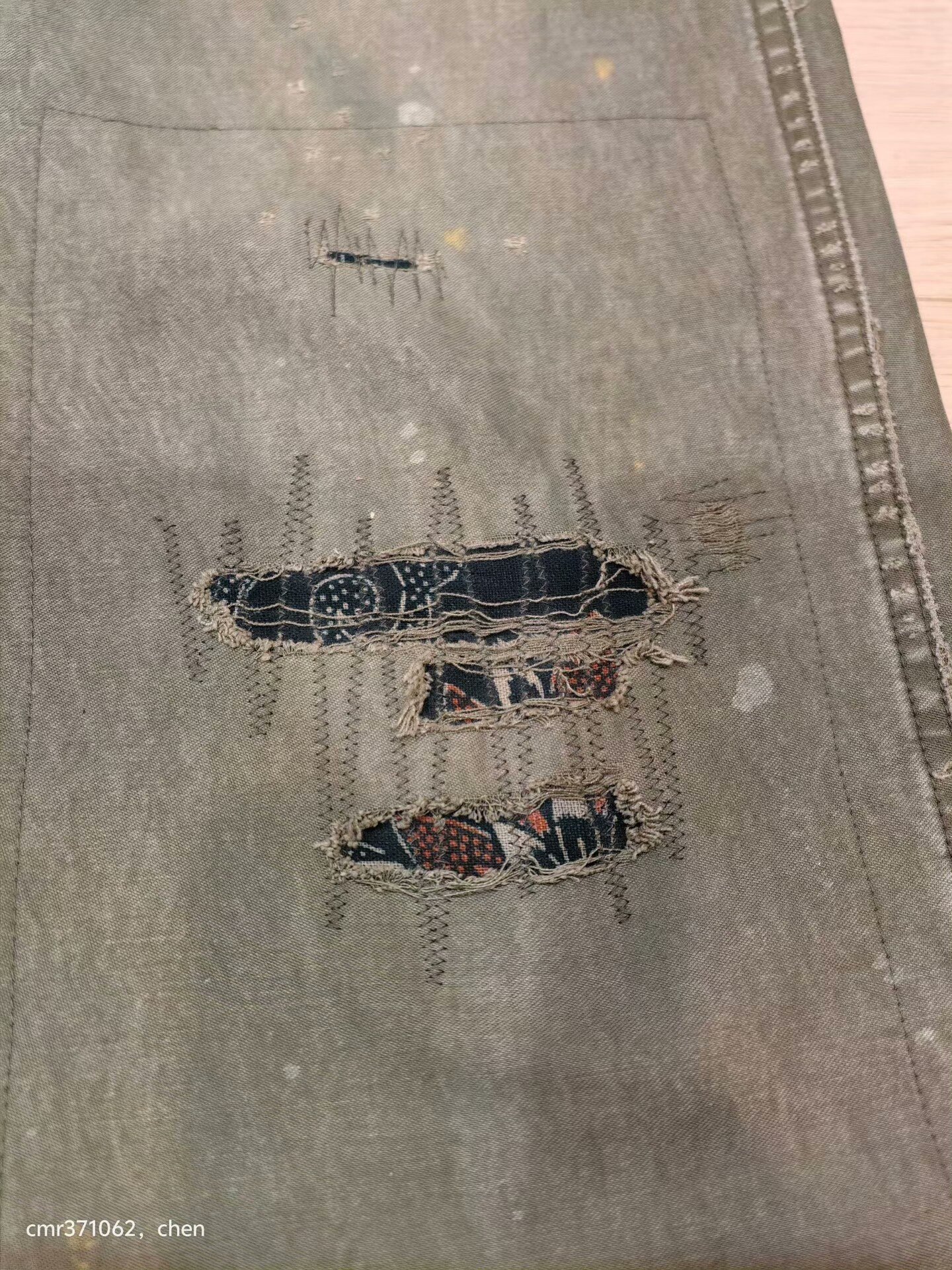VISVIM 19AW SPOT VETERANS PANTS — detail