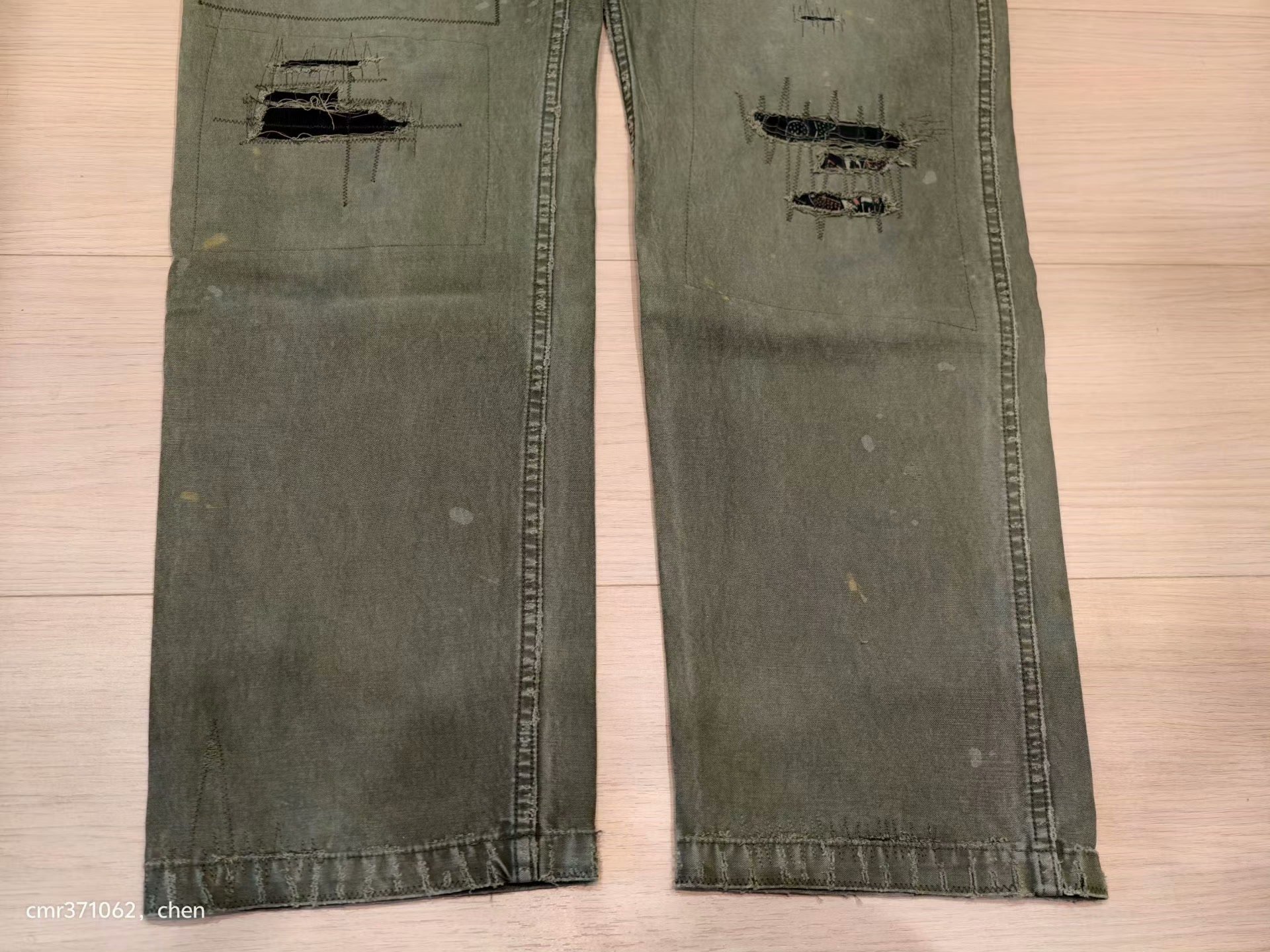VISVIM 19AW SPOT VETERANS PANTS — label