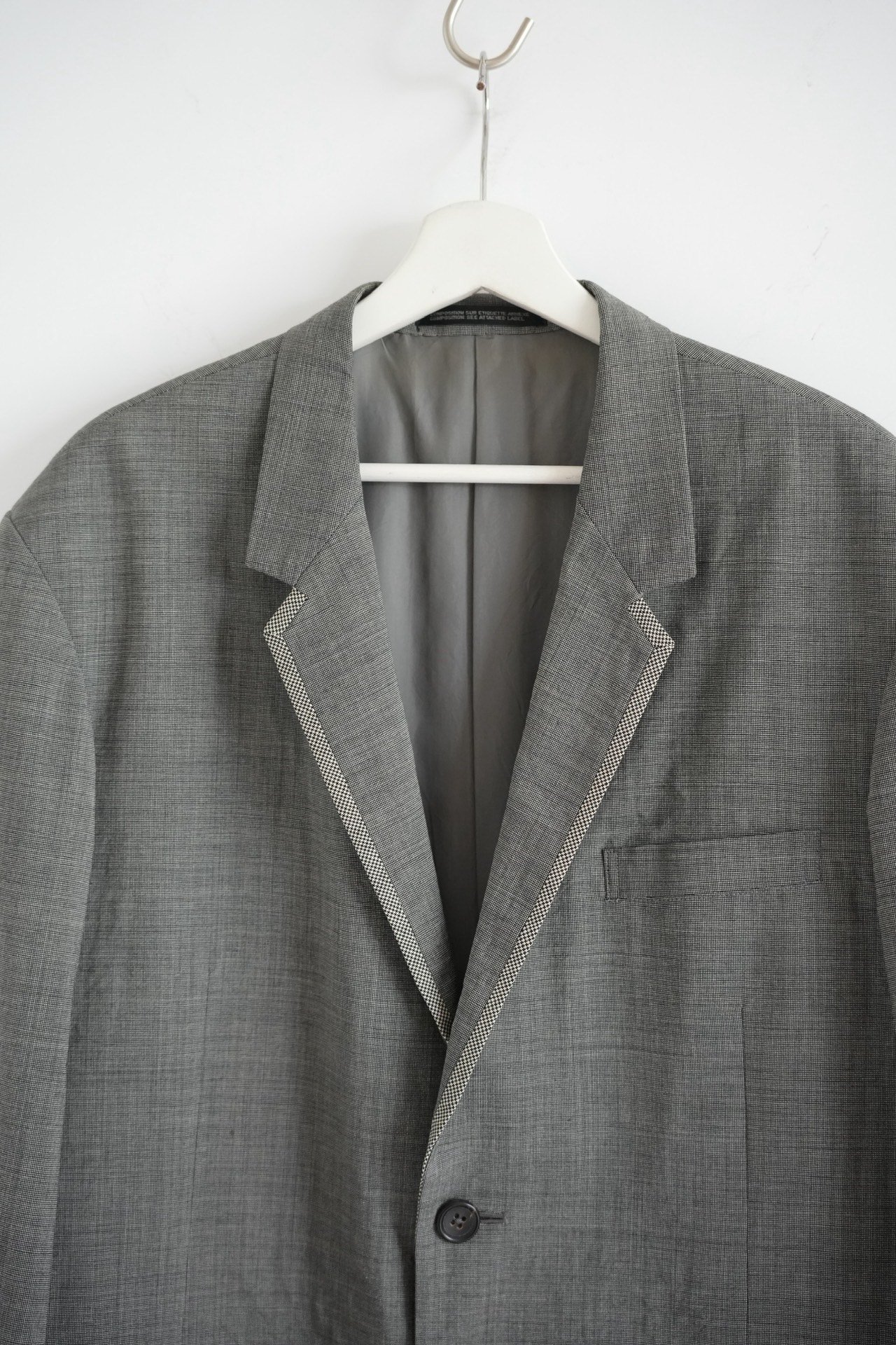 Yohji Yamamoto 92ss Gray Houndstooth Suit — back