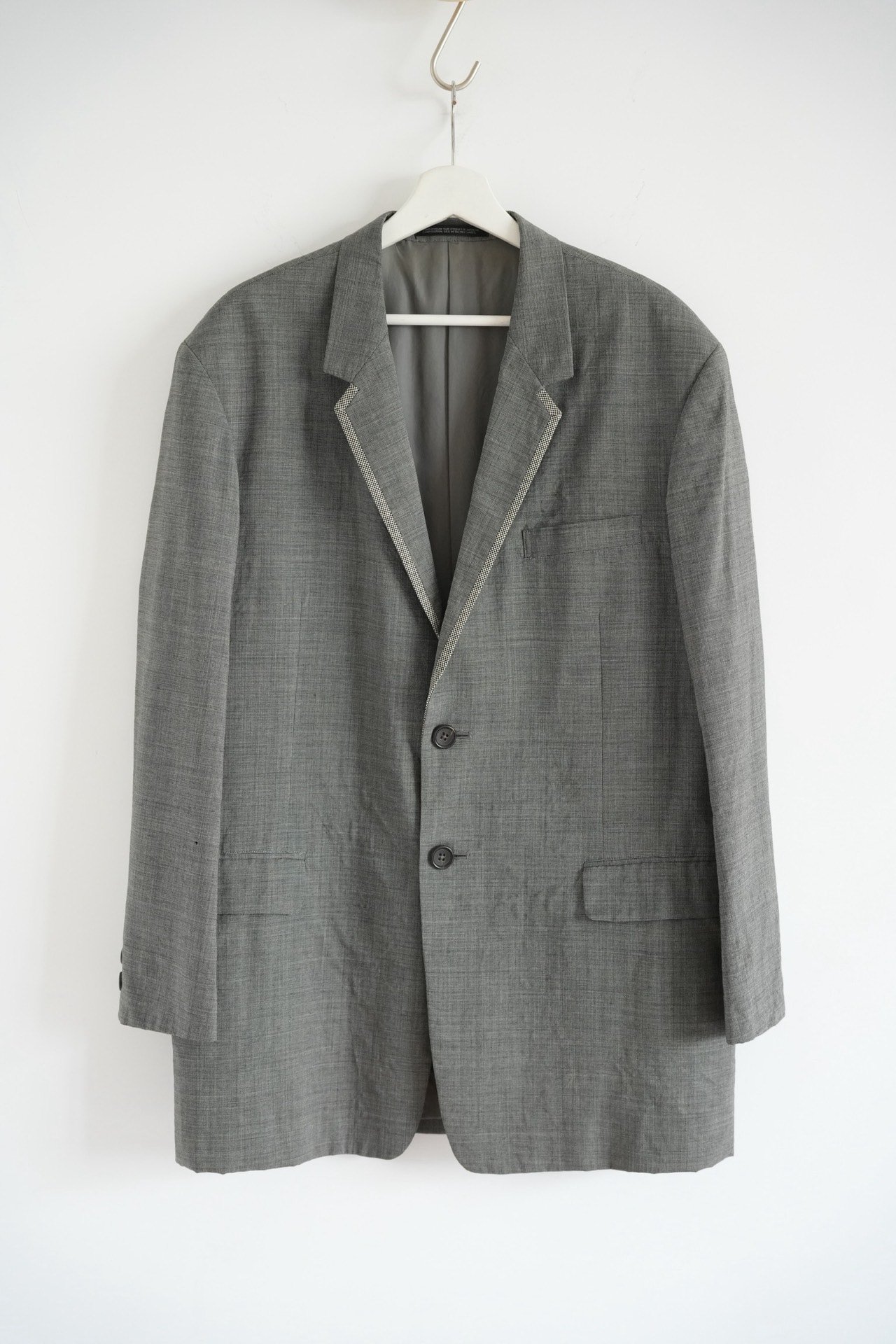 Yohji Yamamoto 92ss Gray Houndstooth Suit