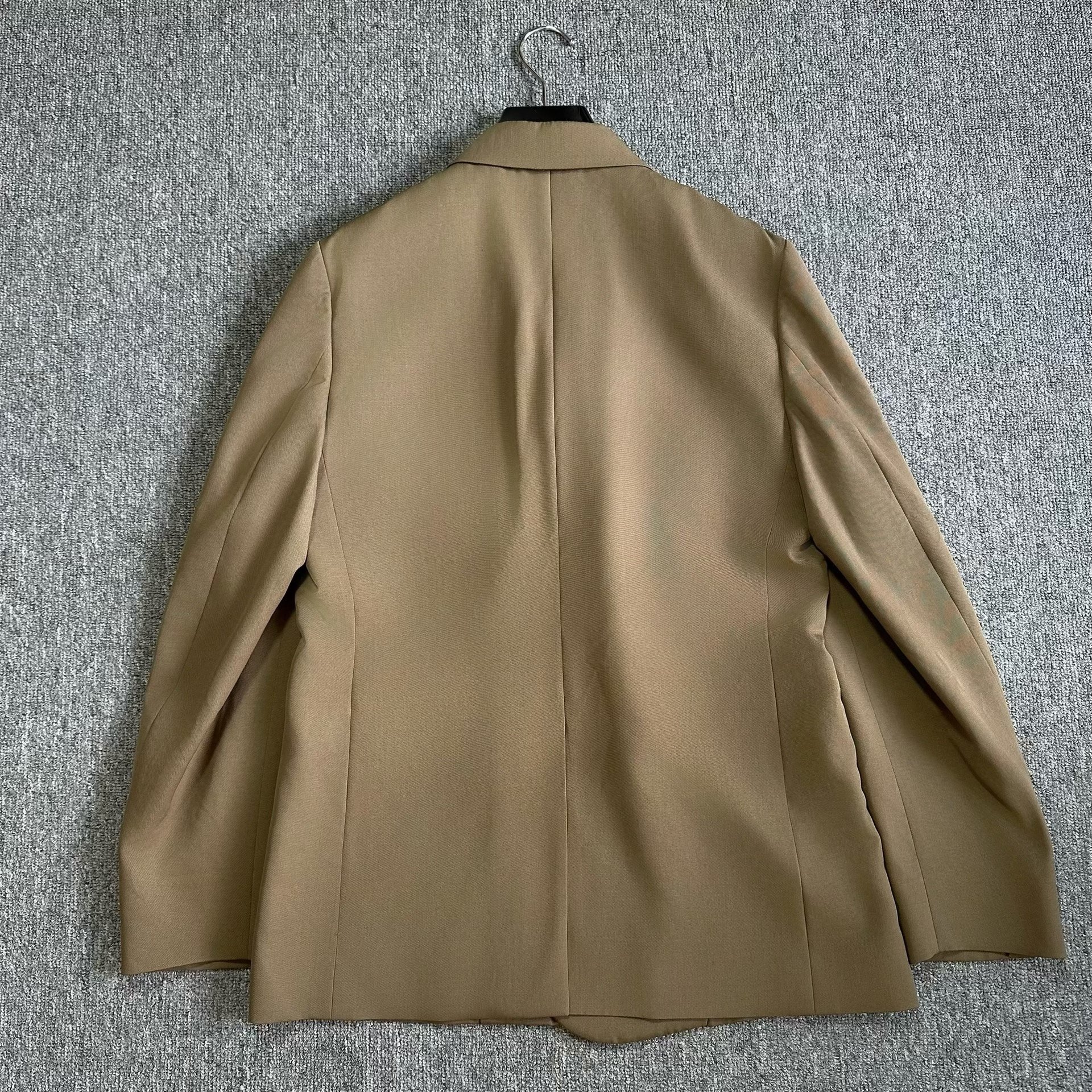 Dior Light Brown Double-Breasted Wool Blazer — back