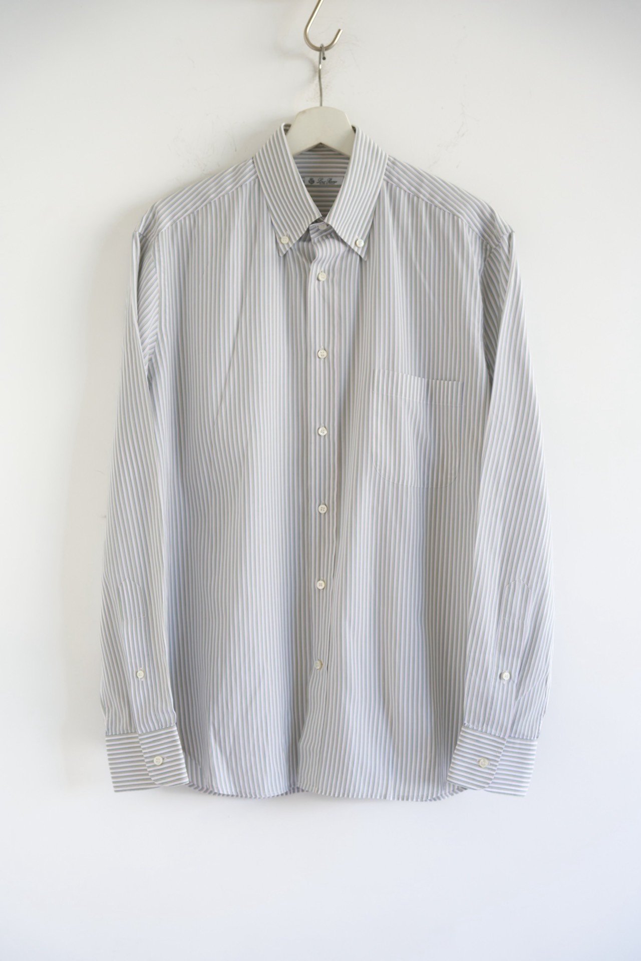 Loro Piana Striped White Long-sleeve Shirt