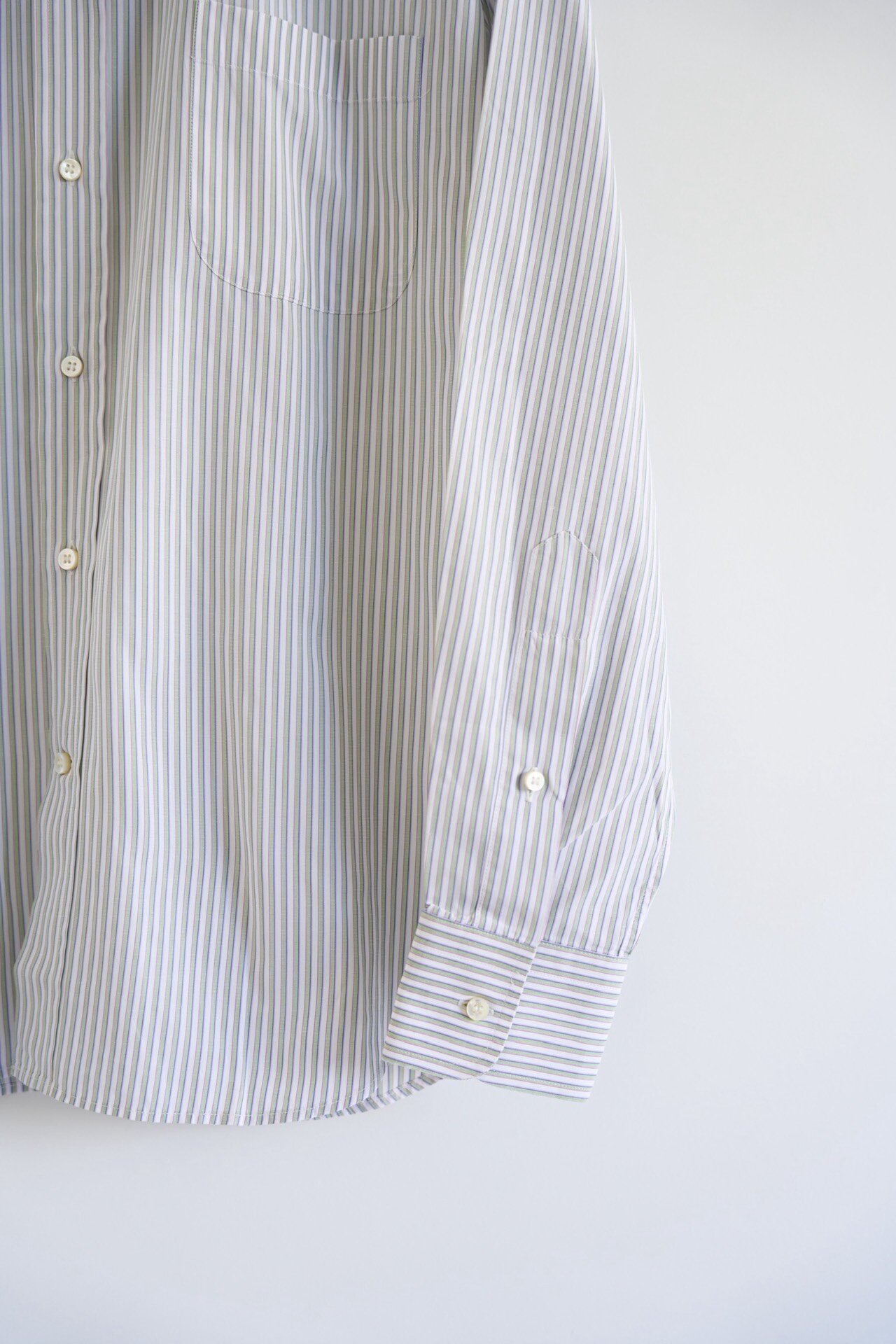 Loro Piana Striped White Long-sleeve Shirt — back