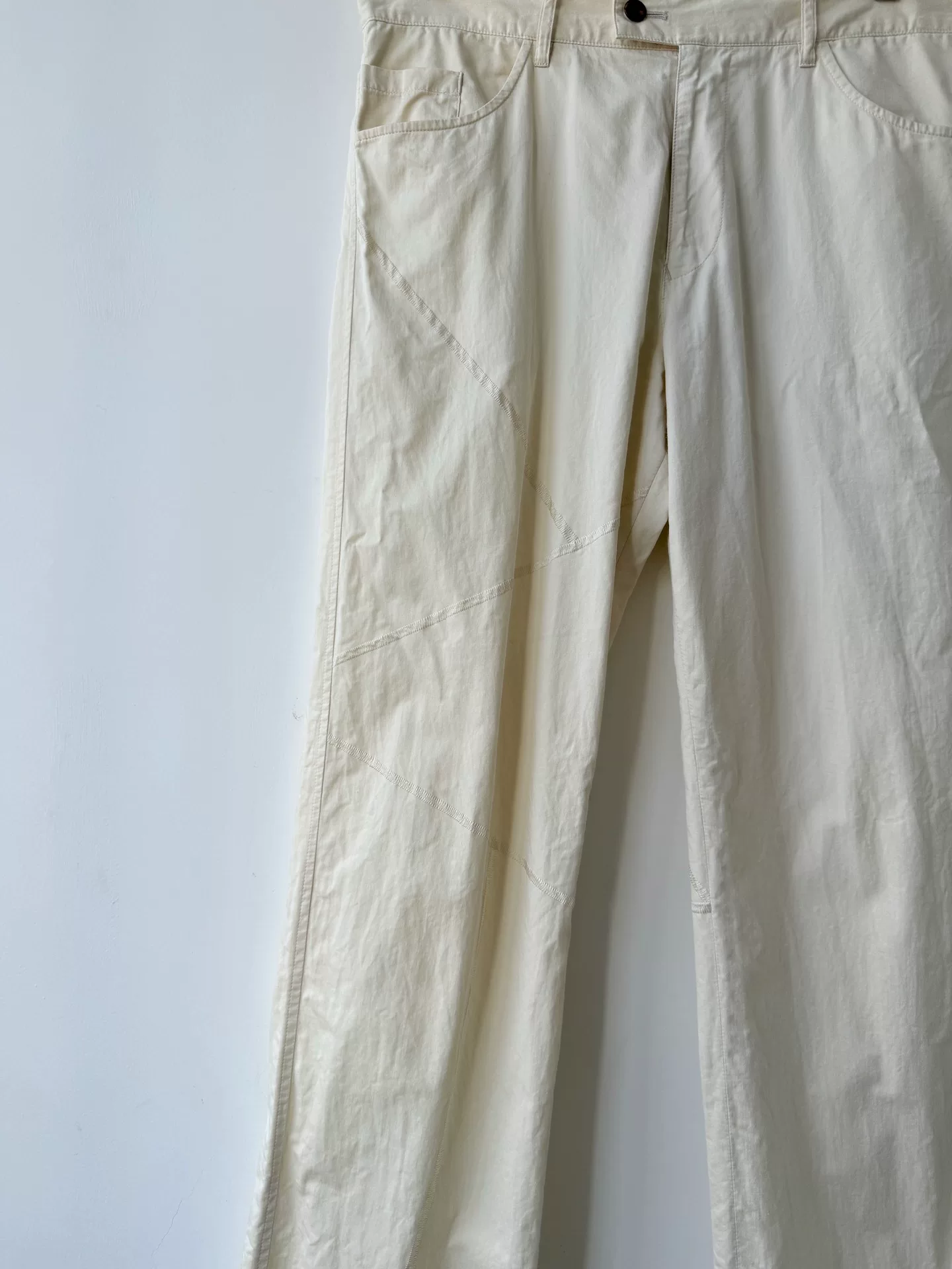 Jean Paul Gaultier Minimal Stitch Trousers — front