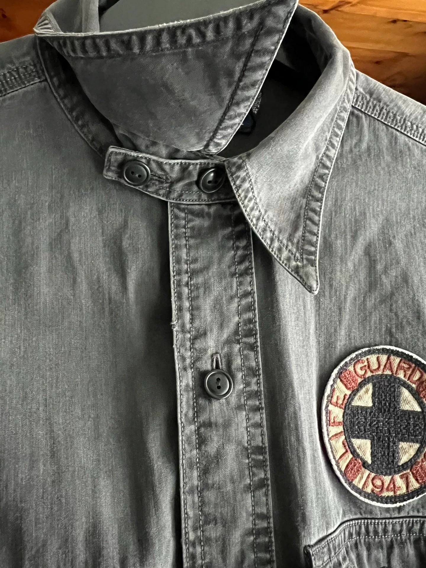 Polo Ralph Lauren Black Work Shirt — back