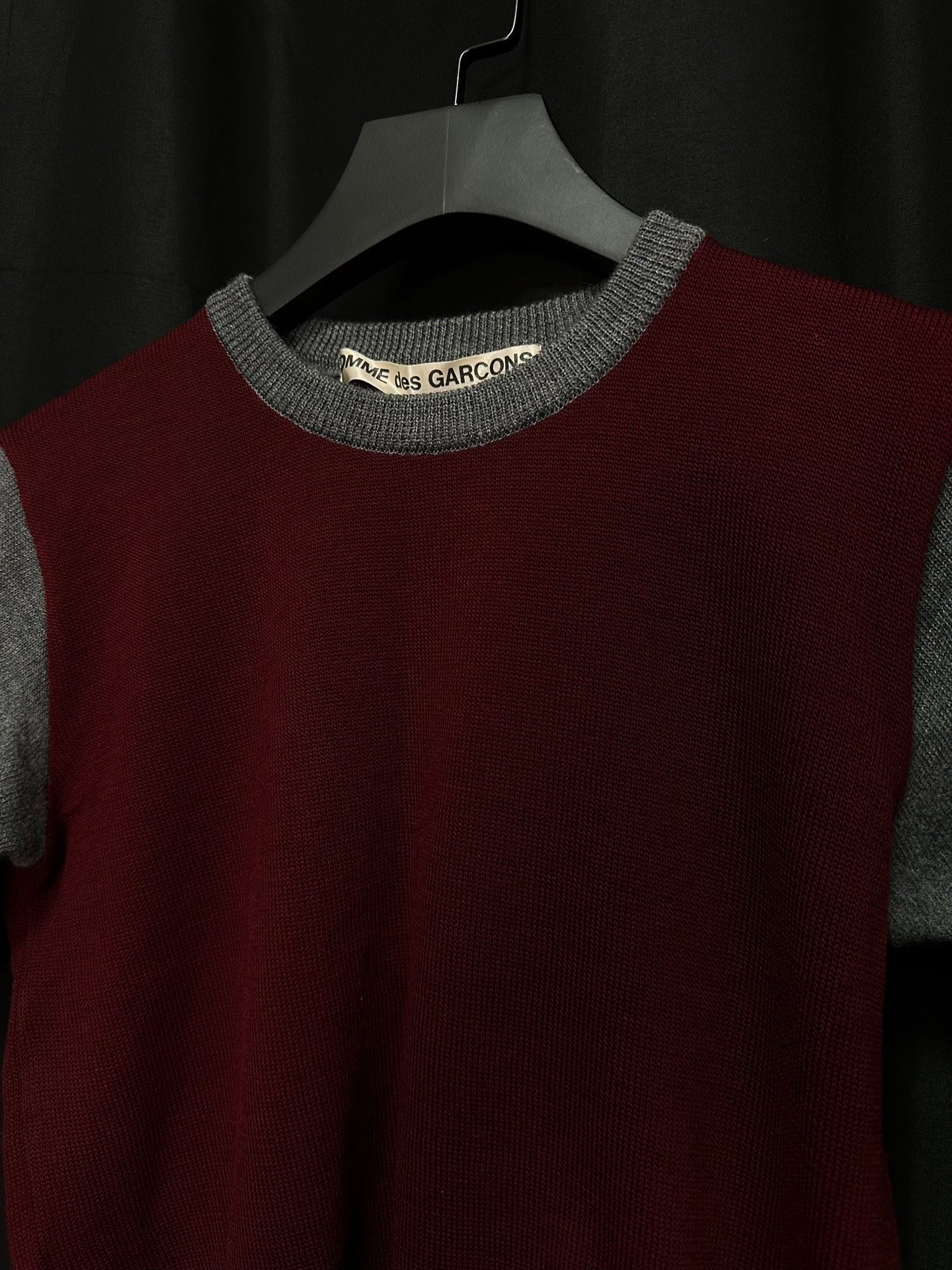 Comme des Garçons 1970s Deconstructed Top — label