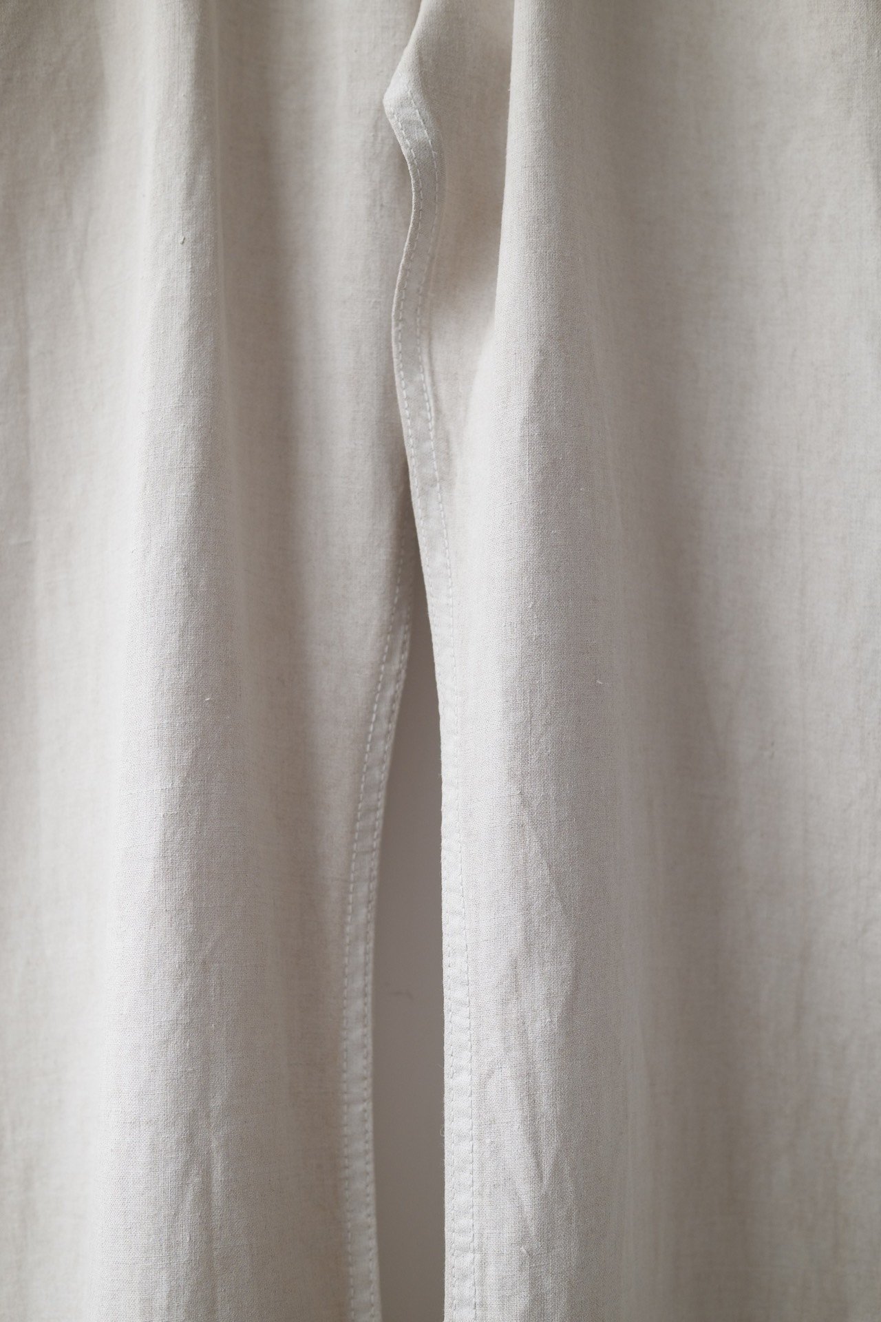 Yohji Yamamoto Y's 15AW Linen Deconstructed Pants — back