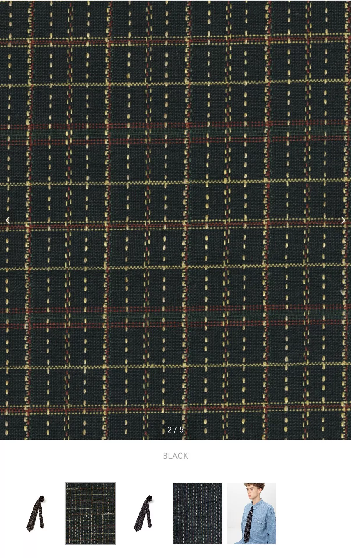 visvim santome necktie — front
