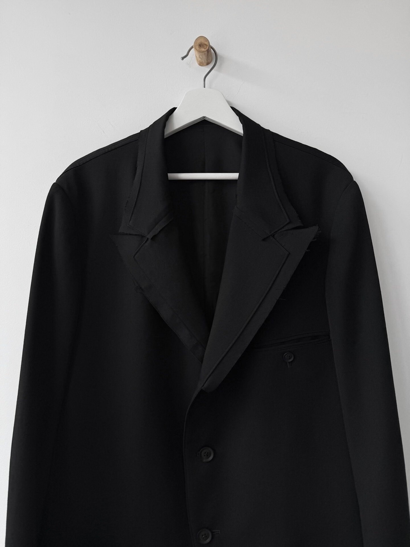 Yohji Yamamoto 22SS Wool Jacket — detail