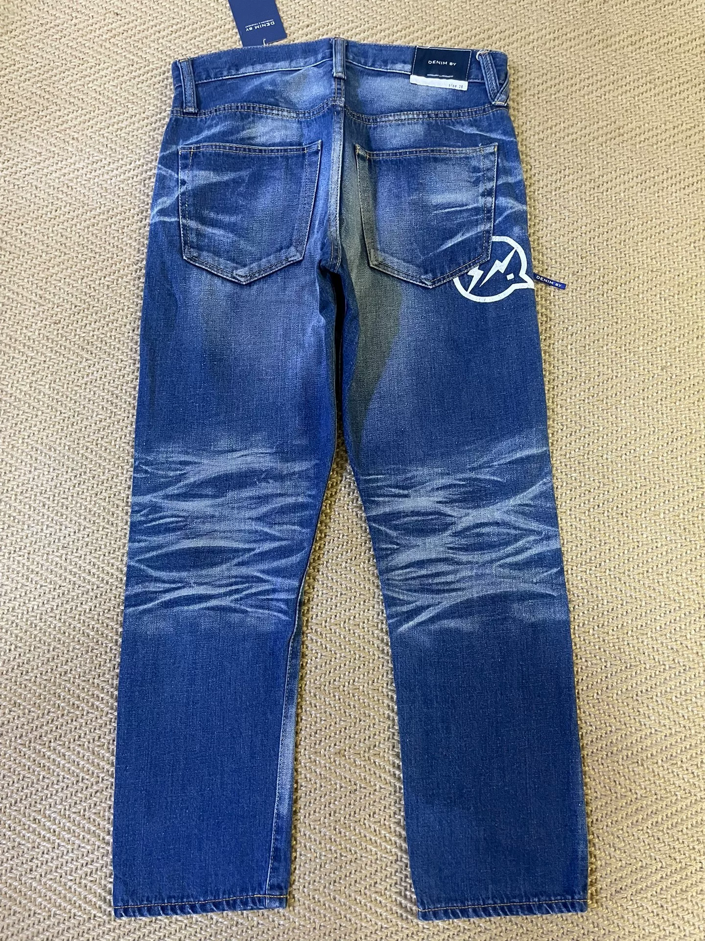 Vanquish & Fragment Cropped Denim Jeans — front