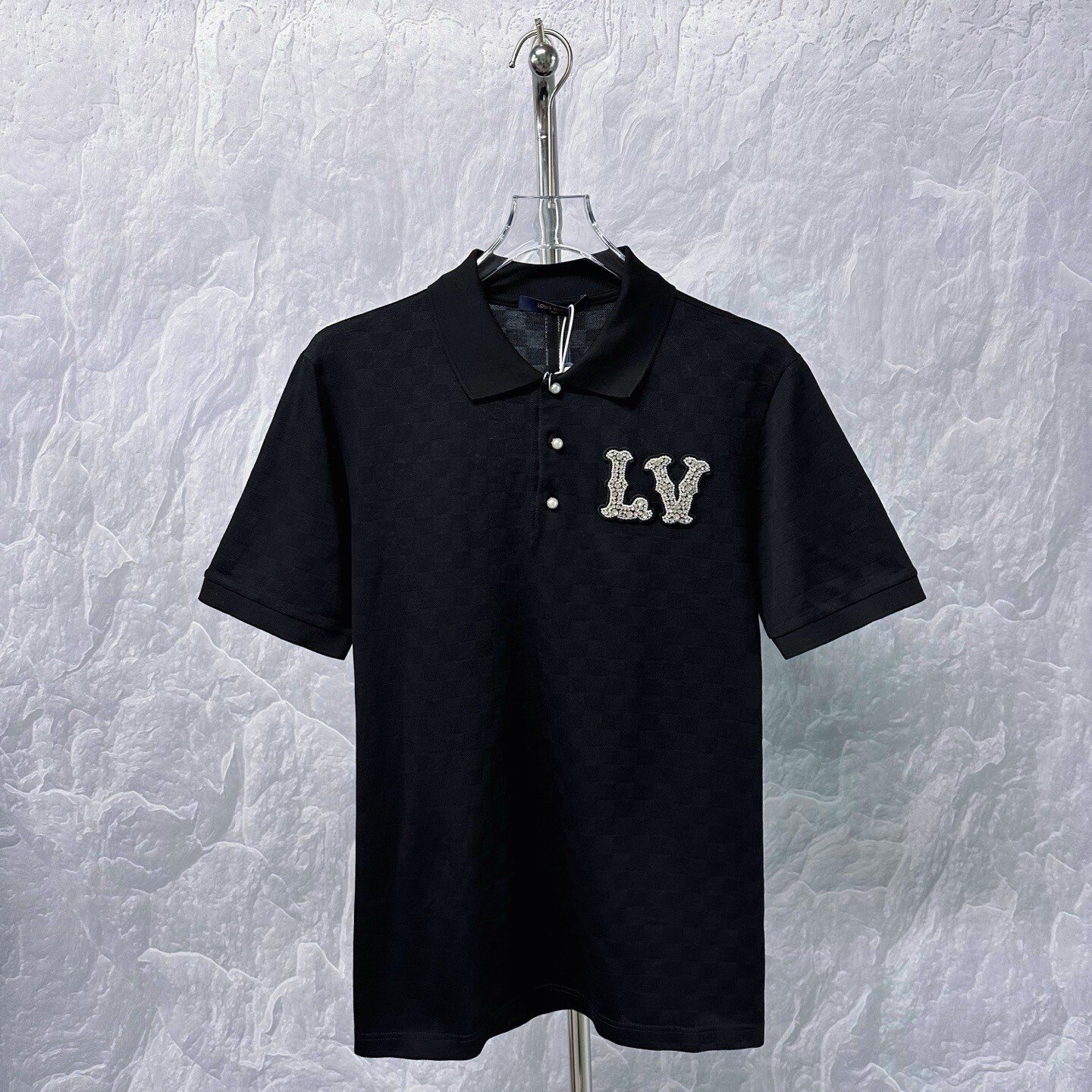 Louis Vuitton SS24 Pharrell Damier Beaded Polo
