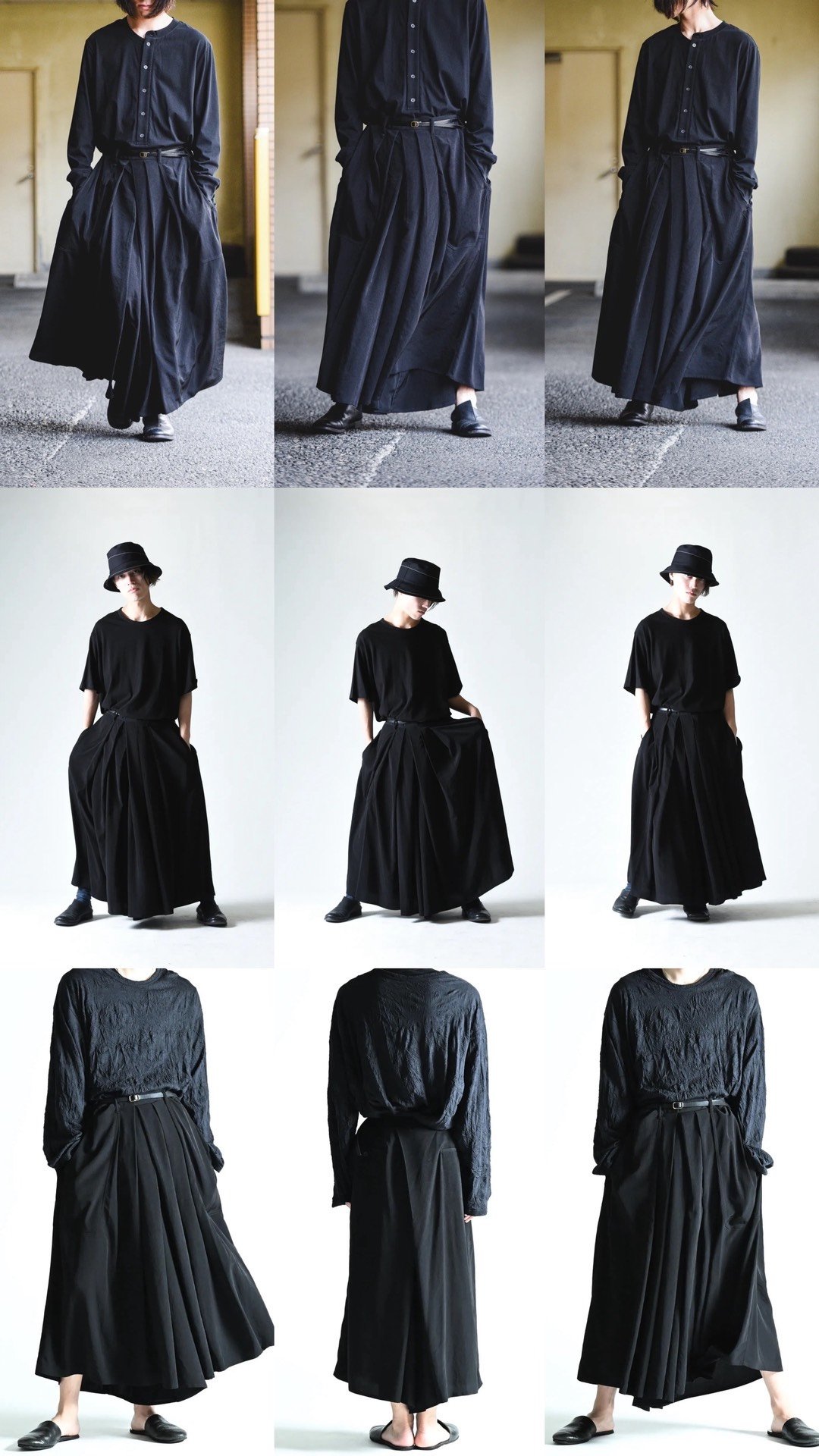 Yohji Yamamoto 24SS Hakama Skirt-Pants — front