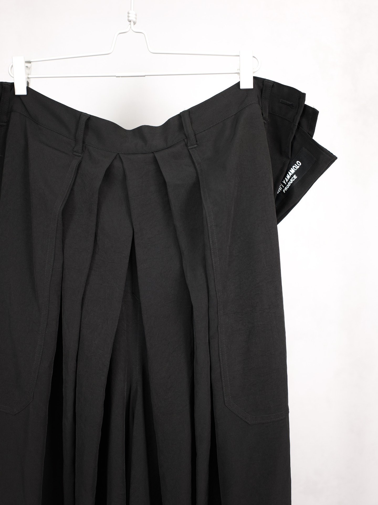 Yohji Yamamoto 24SS Hakama Skirt-Pants — label