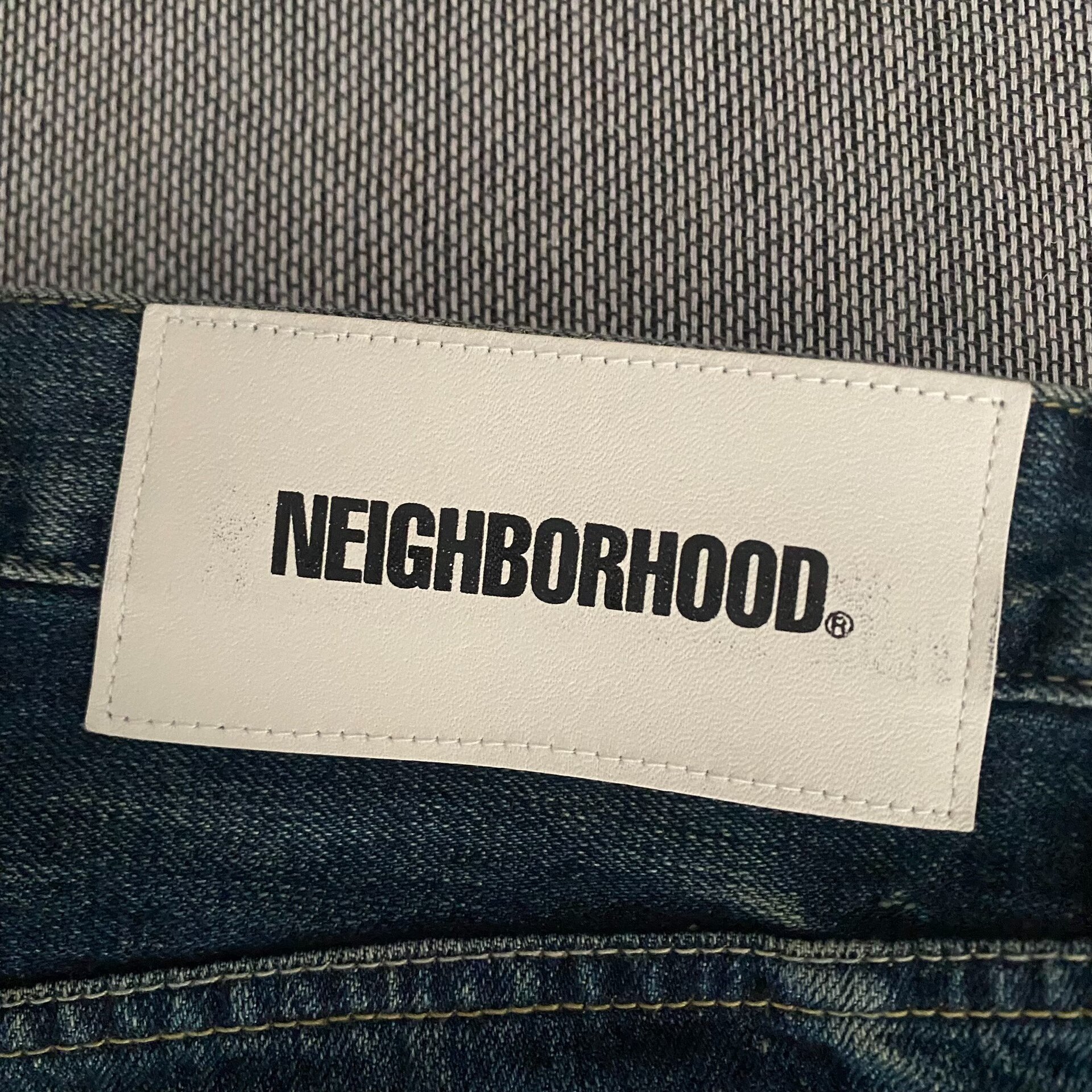 Neighborhood 24AW Basic Washed Jeans — label