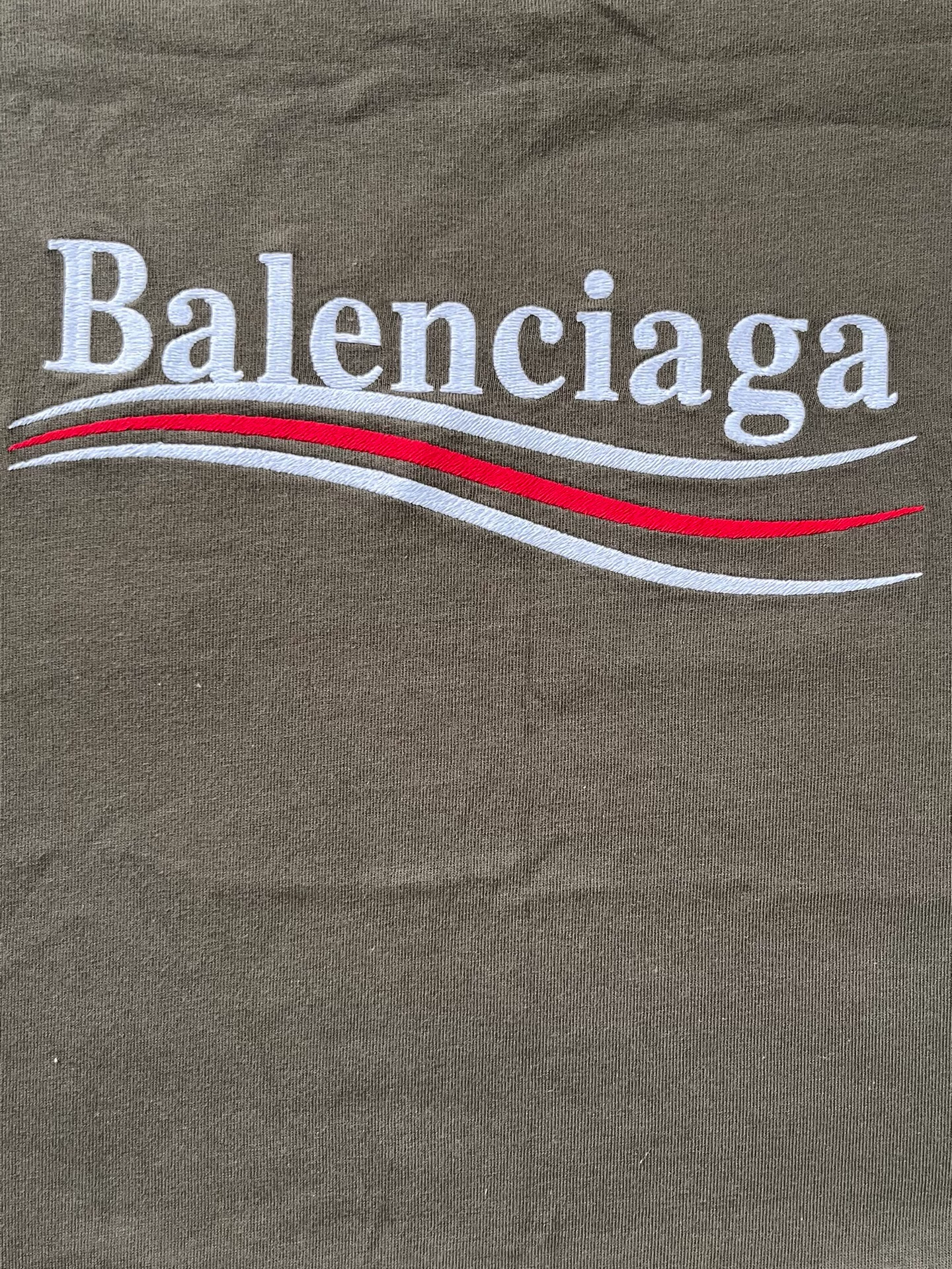 Balenciaga Logo Print Loose Short-Sleeve T-Shirt — back
