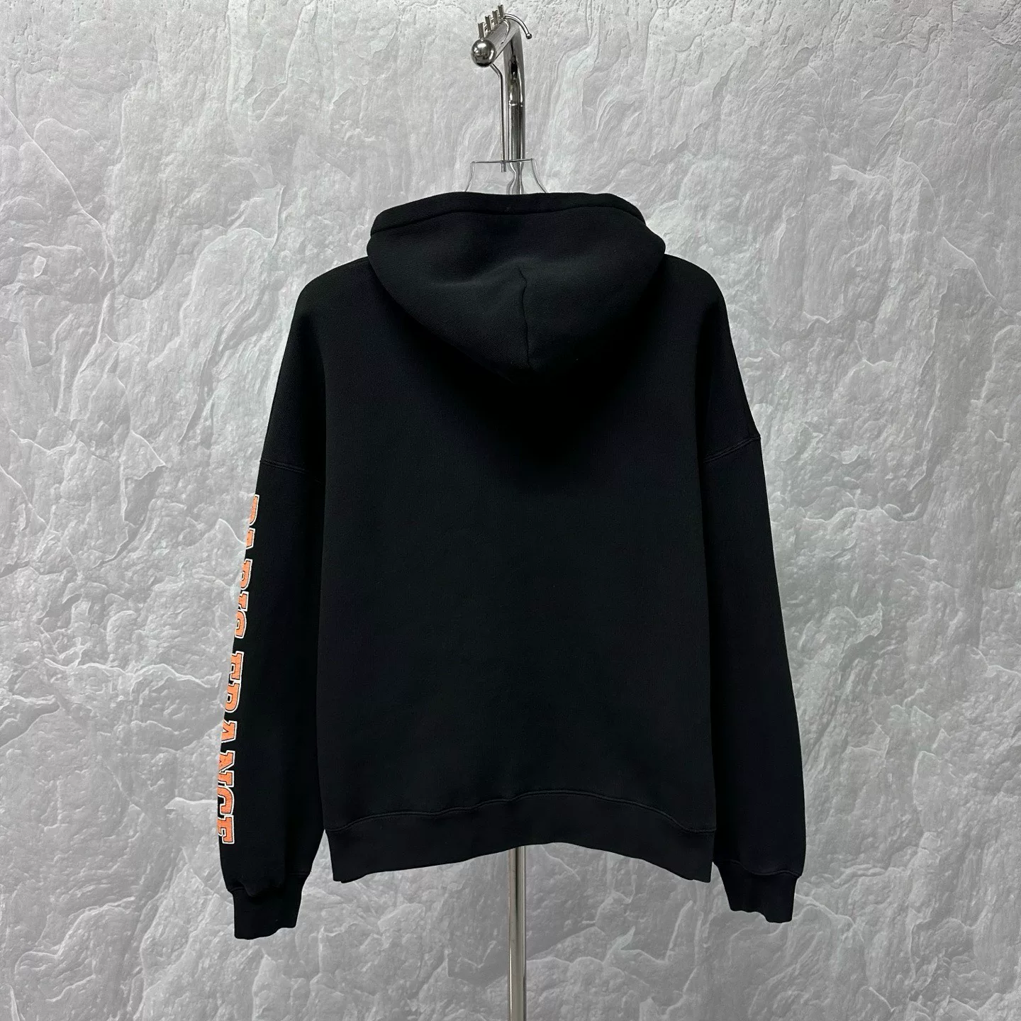 Balenciaga Distressed Print Hoodie — back