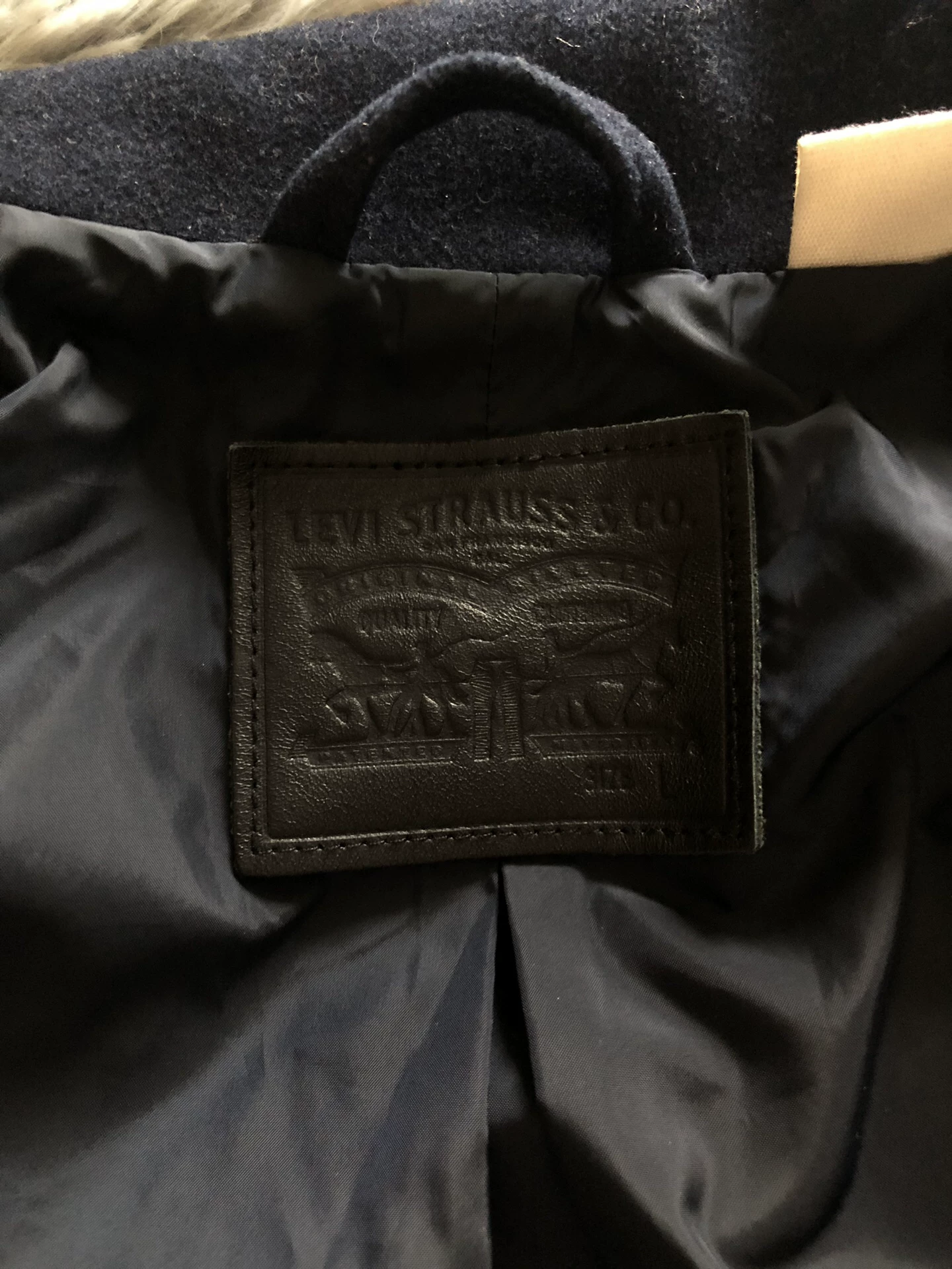 Levi's Wool Blend Varsity Jacket — front