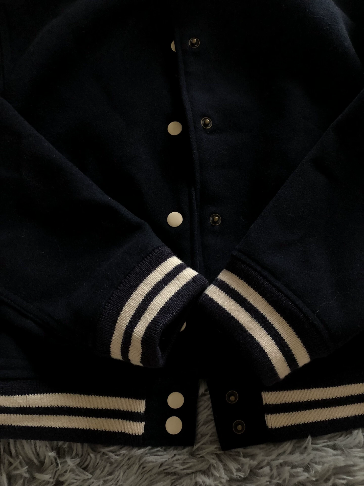 Levi's Wool Blend Varsity Jacket — detail