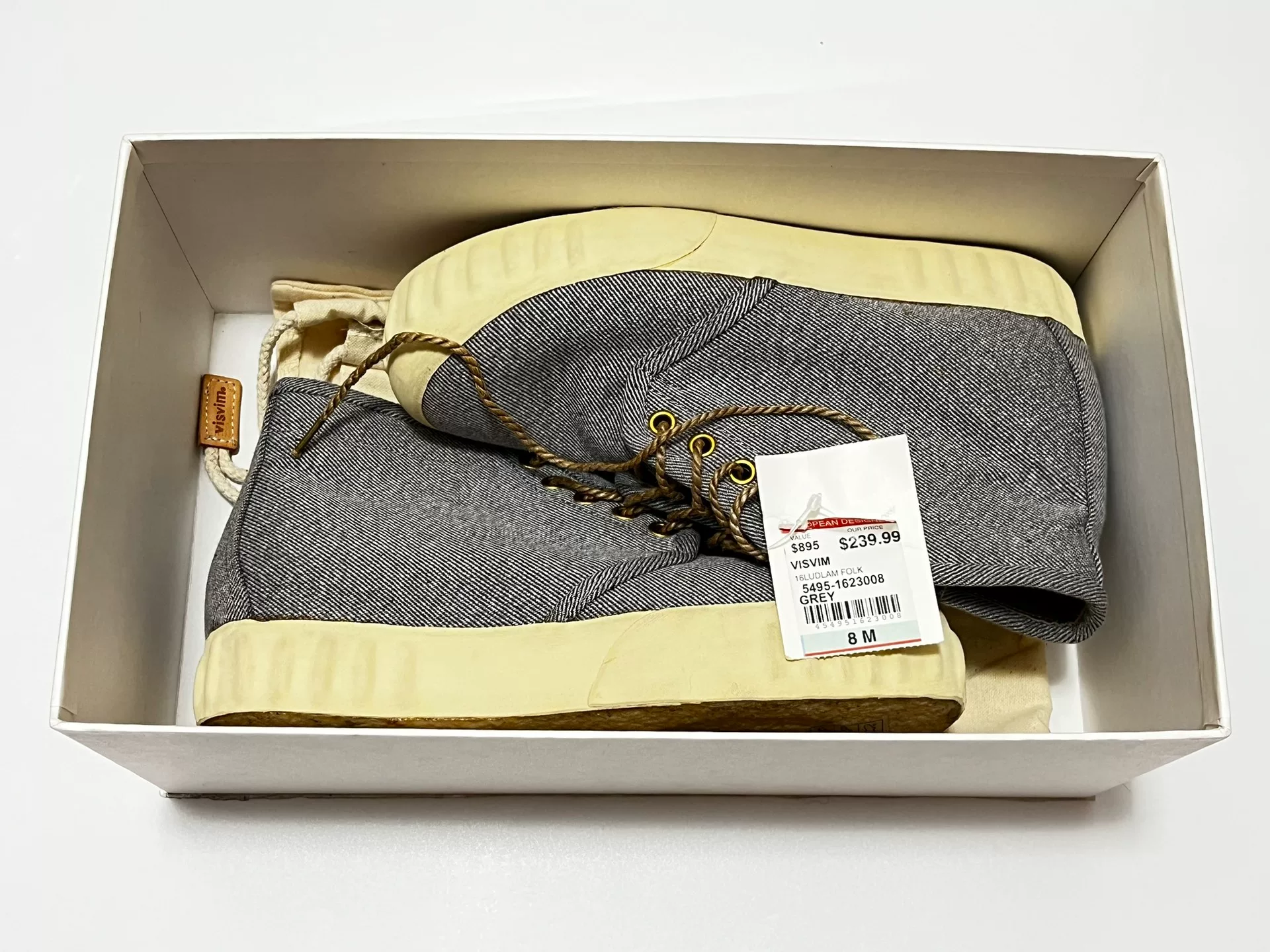 Visvim UDIAM FOLK Grey Trainers
