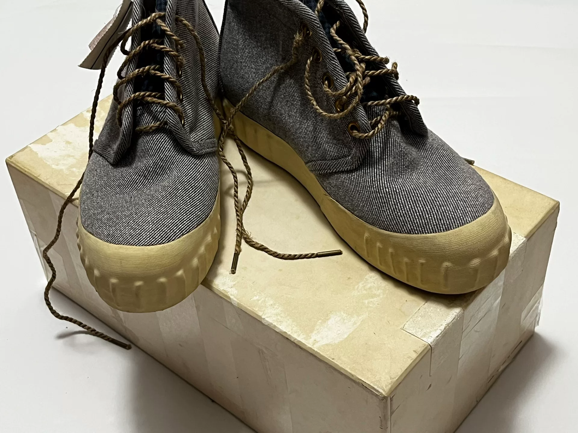 Visvim UDIAM FOLK Grey Trainers — detail