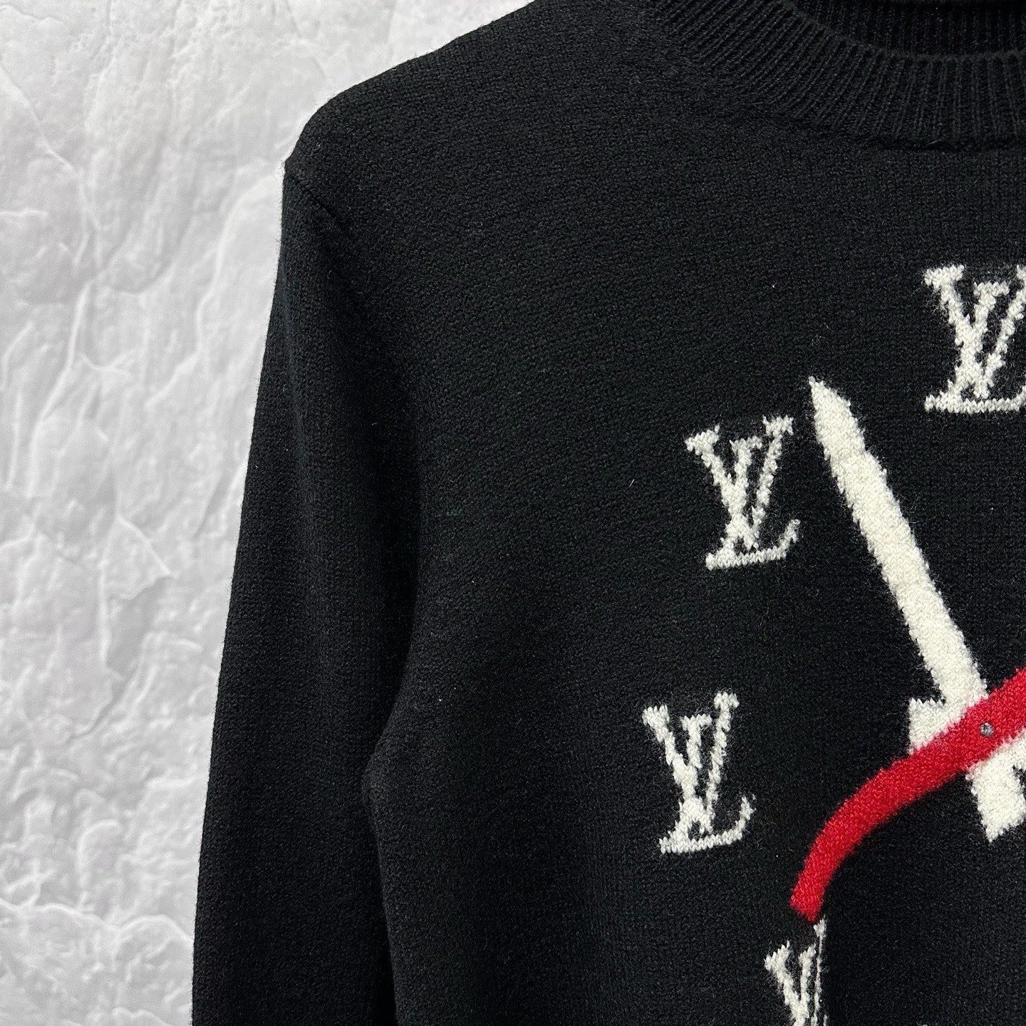 Louis Vuitton Clock Wool Sweater XXL — detail
