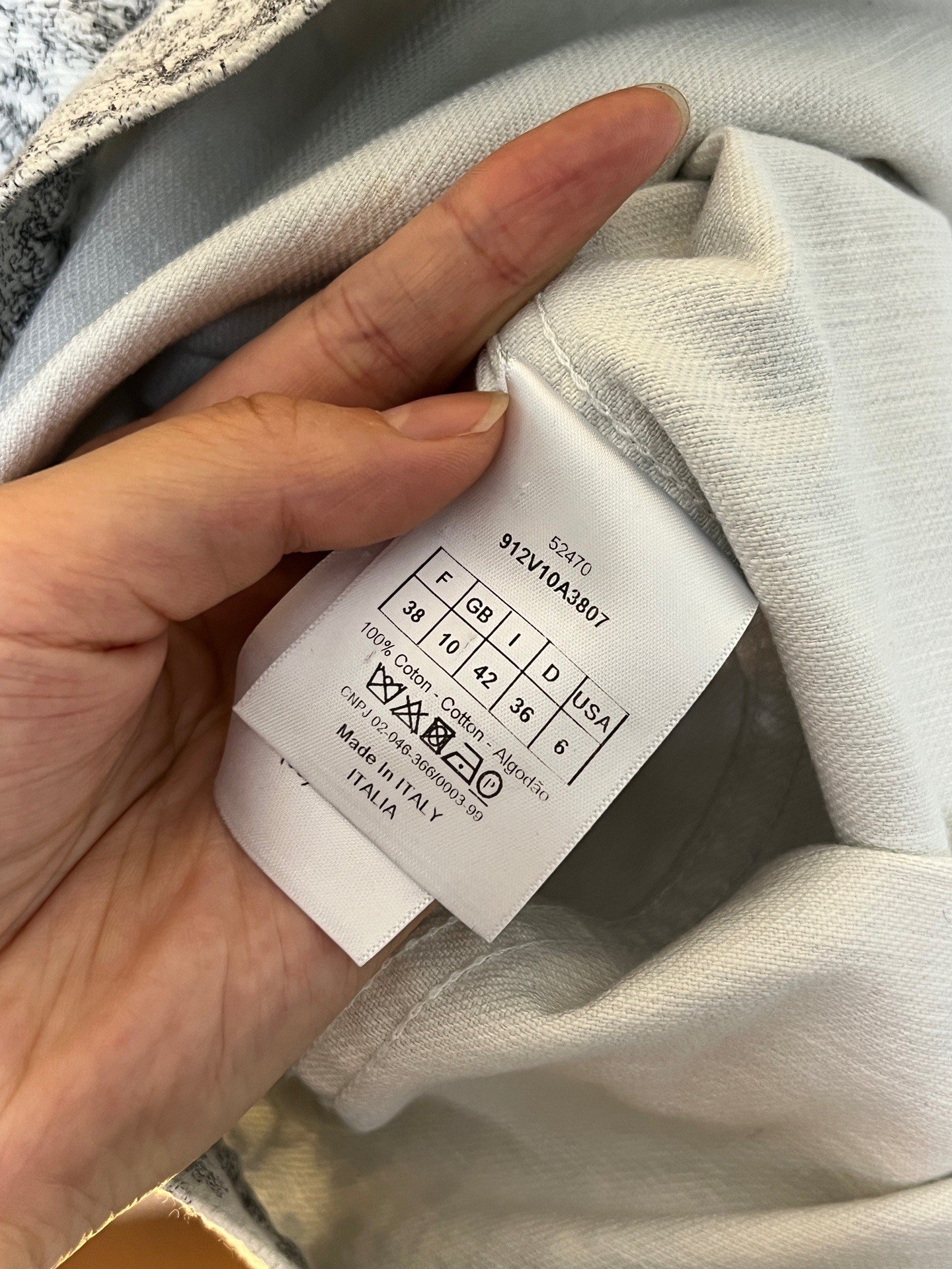 Dior Ink Animal Denim Jacket — back