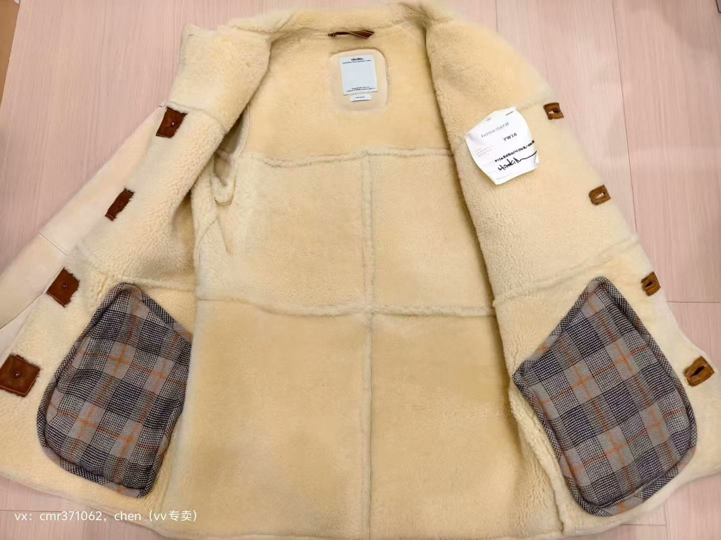 VISVIM 16AW PATTON COAT — label