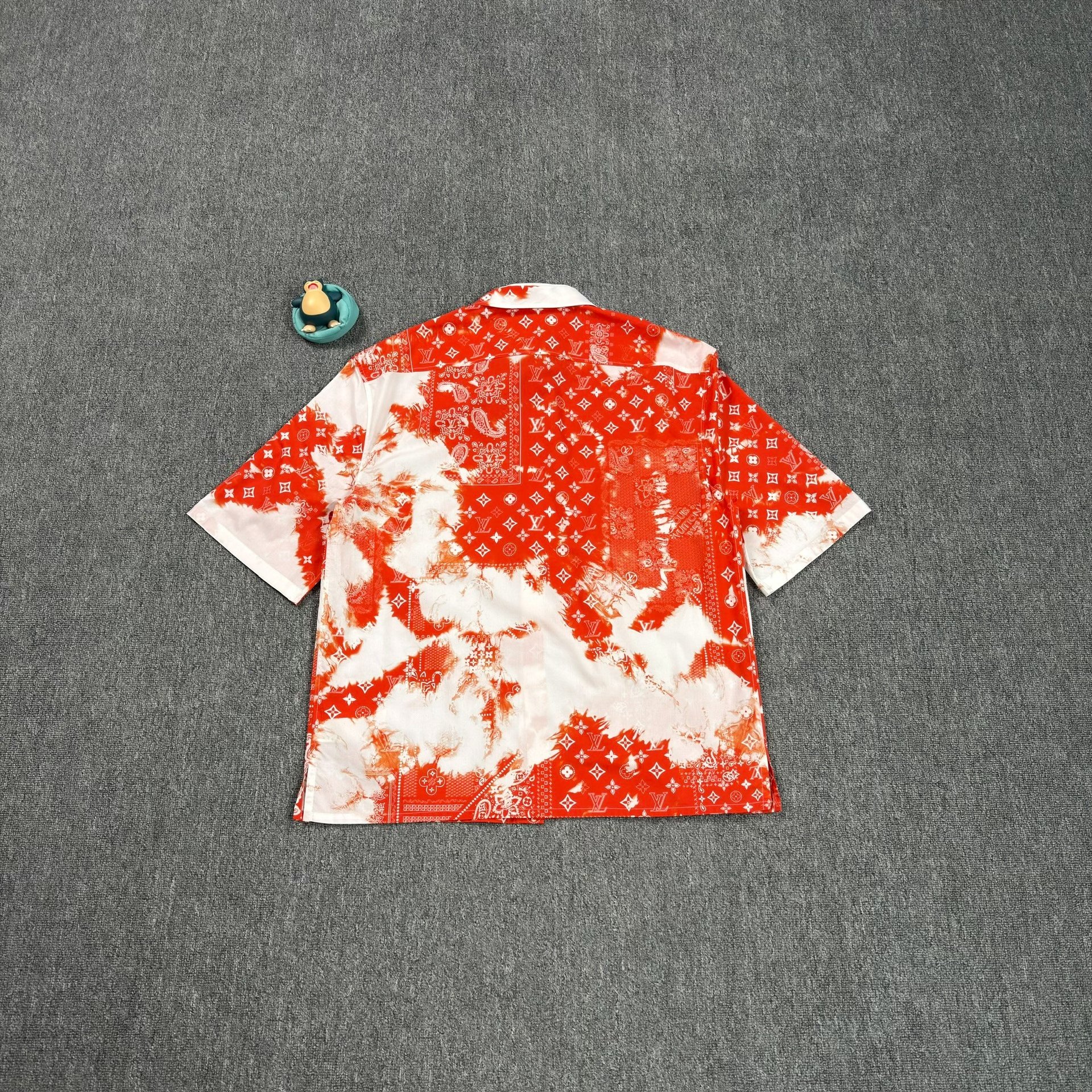 Louis Vuitton Red All-Over Print Shirt — front