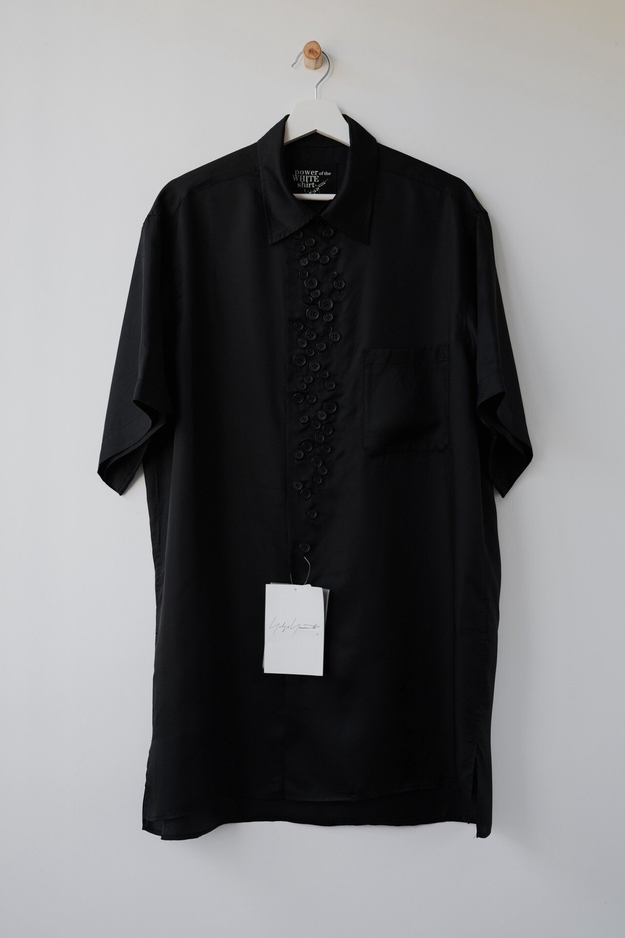 Yohji Yamamoto Black Short-Sleeve Shirt