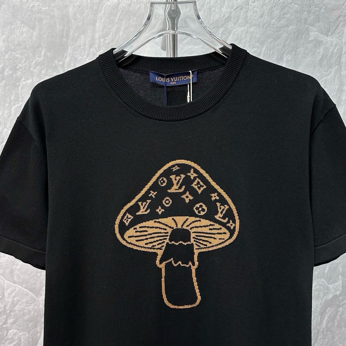 Louis Vuitton SS26 Mushroom Intarsia Short Sleeve — front