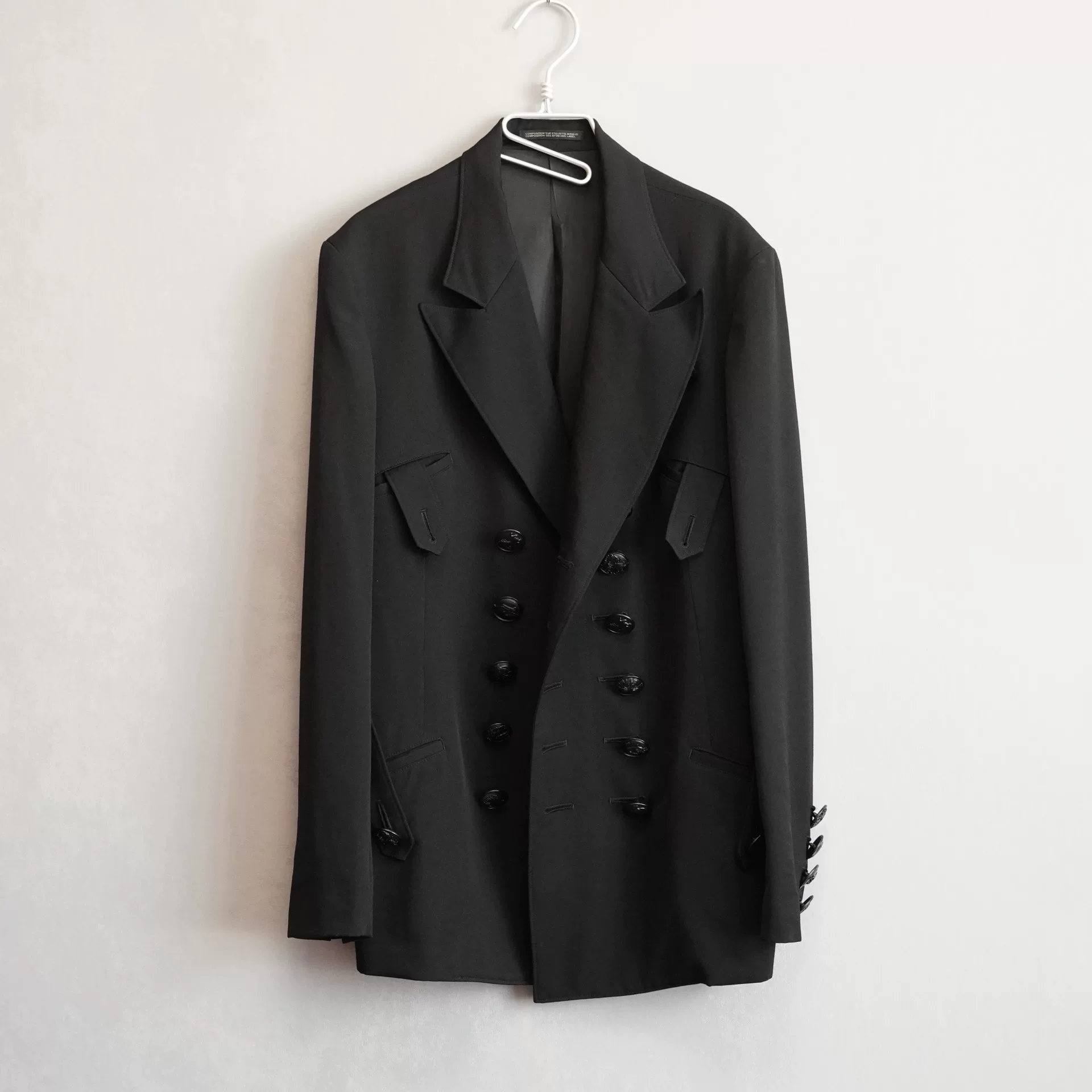 Yohji Yamamoto 19AW Double-Breasted Jacket — front