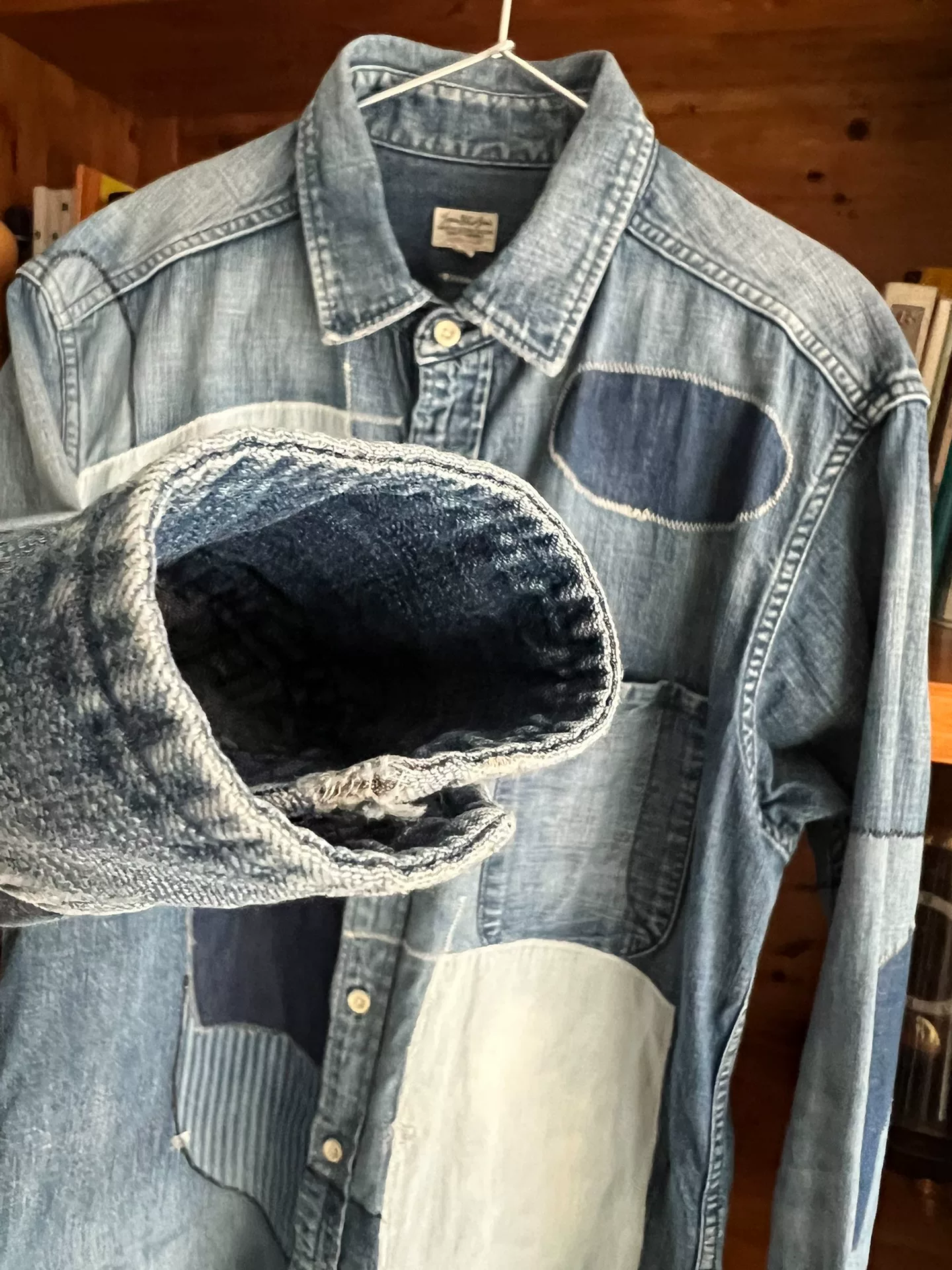 Japan Blue Indigo Denim Shirt — label