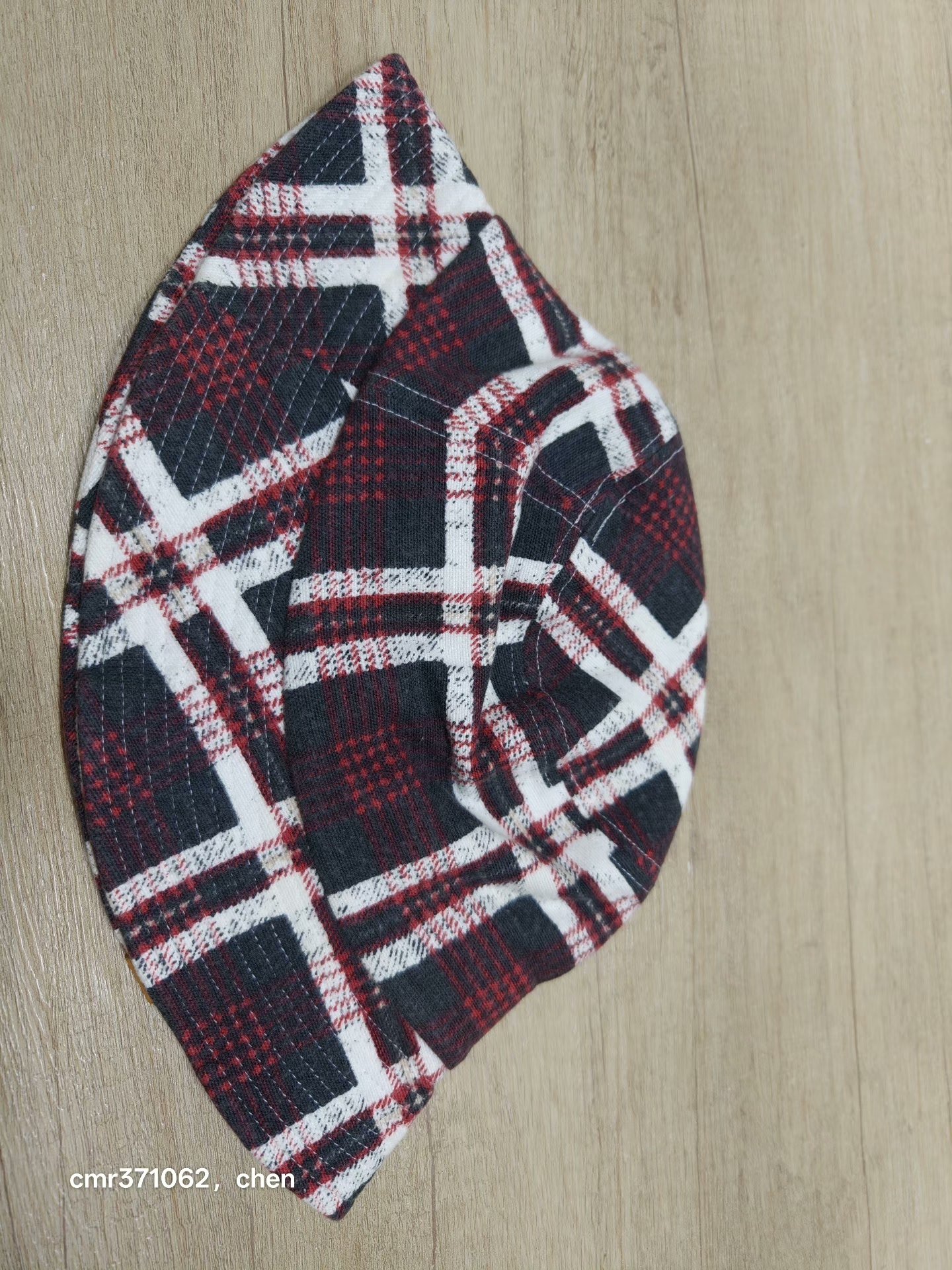 VISVIM 16SS DOME BUCKET HAT (PRINTED CHECK) — front