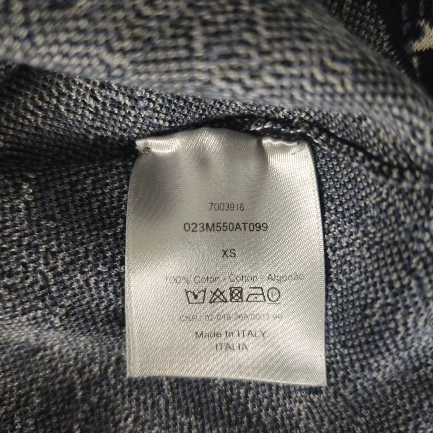 DIOR Classic Monogram Long-Sleeve Shirt — back