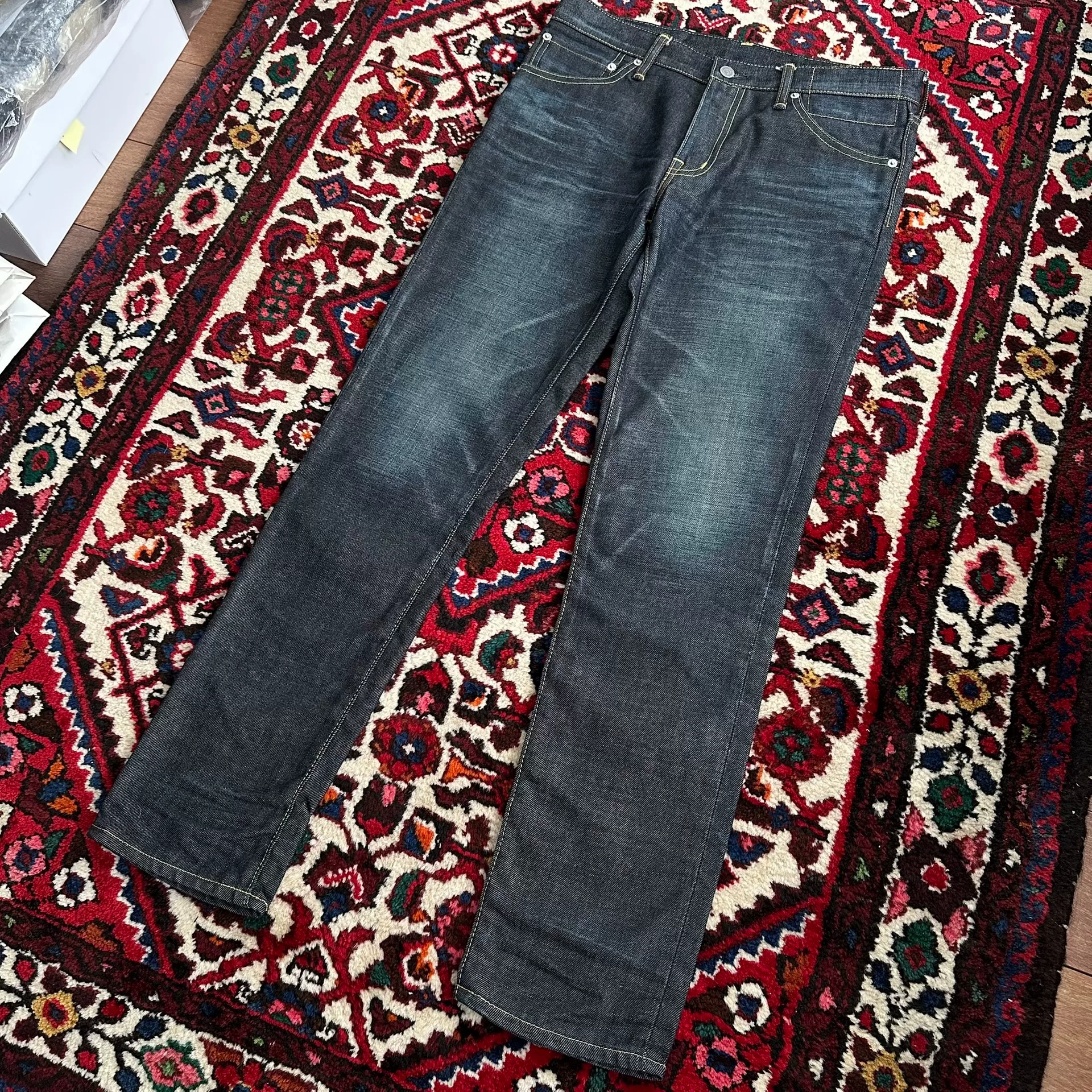 visvim 15ss 04nw washed jeans — detail