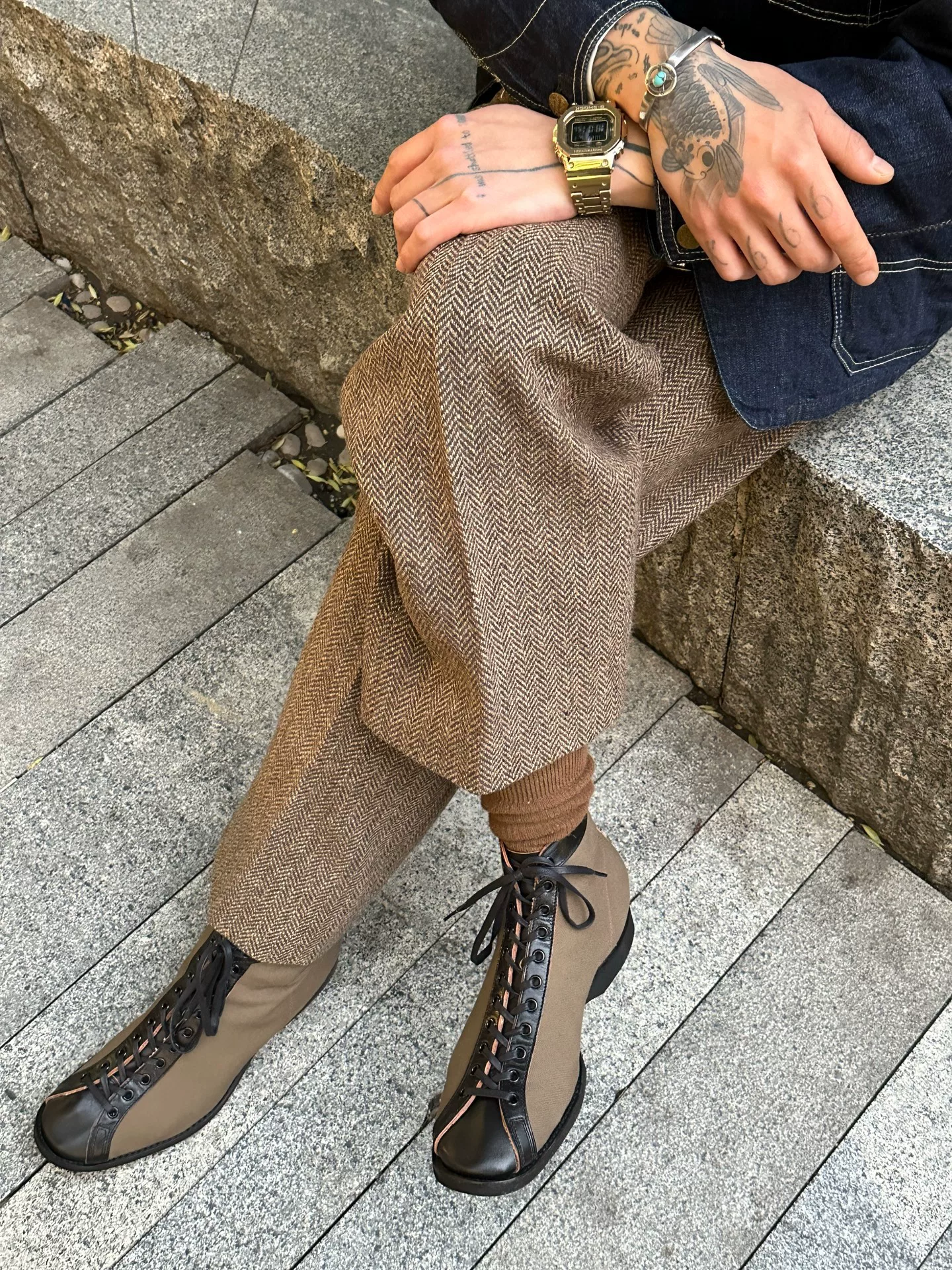 Clinch x BSW Horsehide Boxing Boots — front
