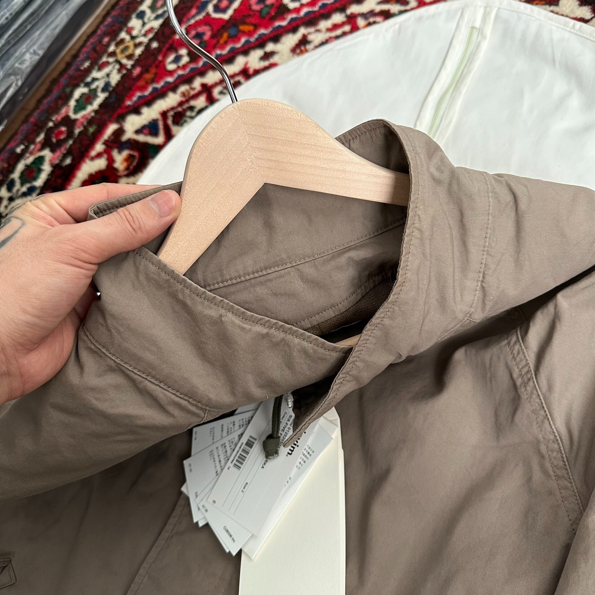 VISVIM 25AW SIX FIVE FISHTAIL PARKA — label