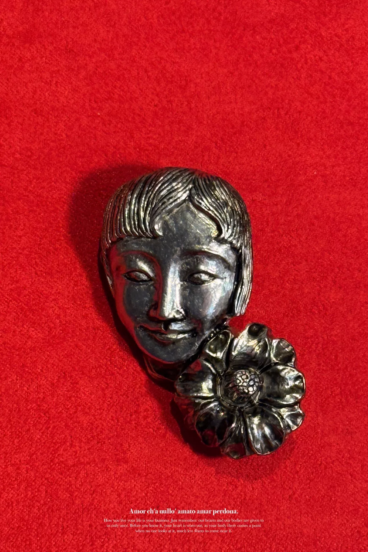 Yohji Yamamoto 2019ss Showa Women Brooch — front