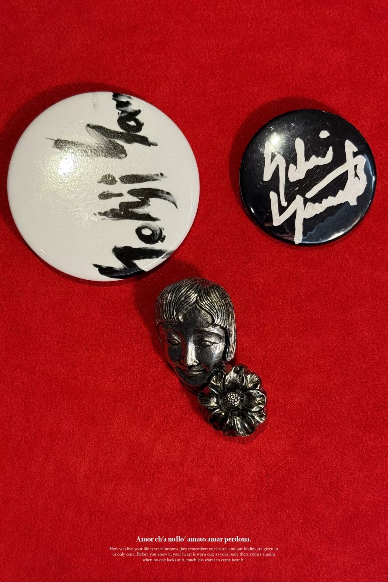 Yohji Yamamoto 2019ss Showa Women Brooch