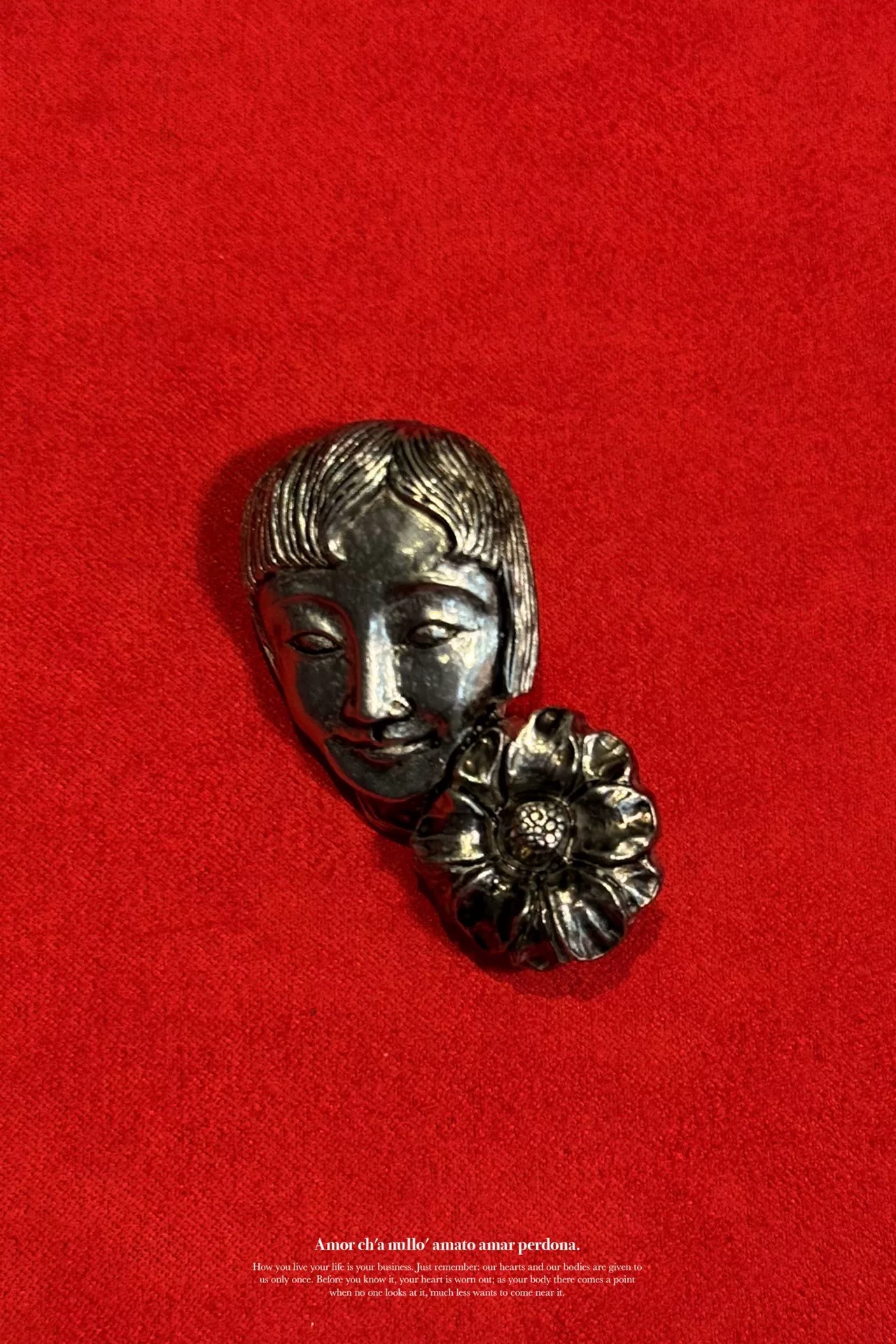 Yohji Yamamoto 2019ss Showa Women Brooch — back