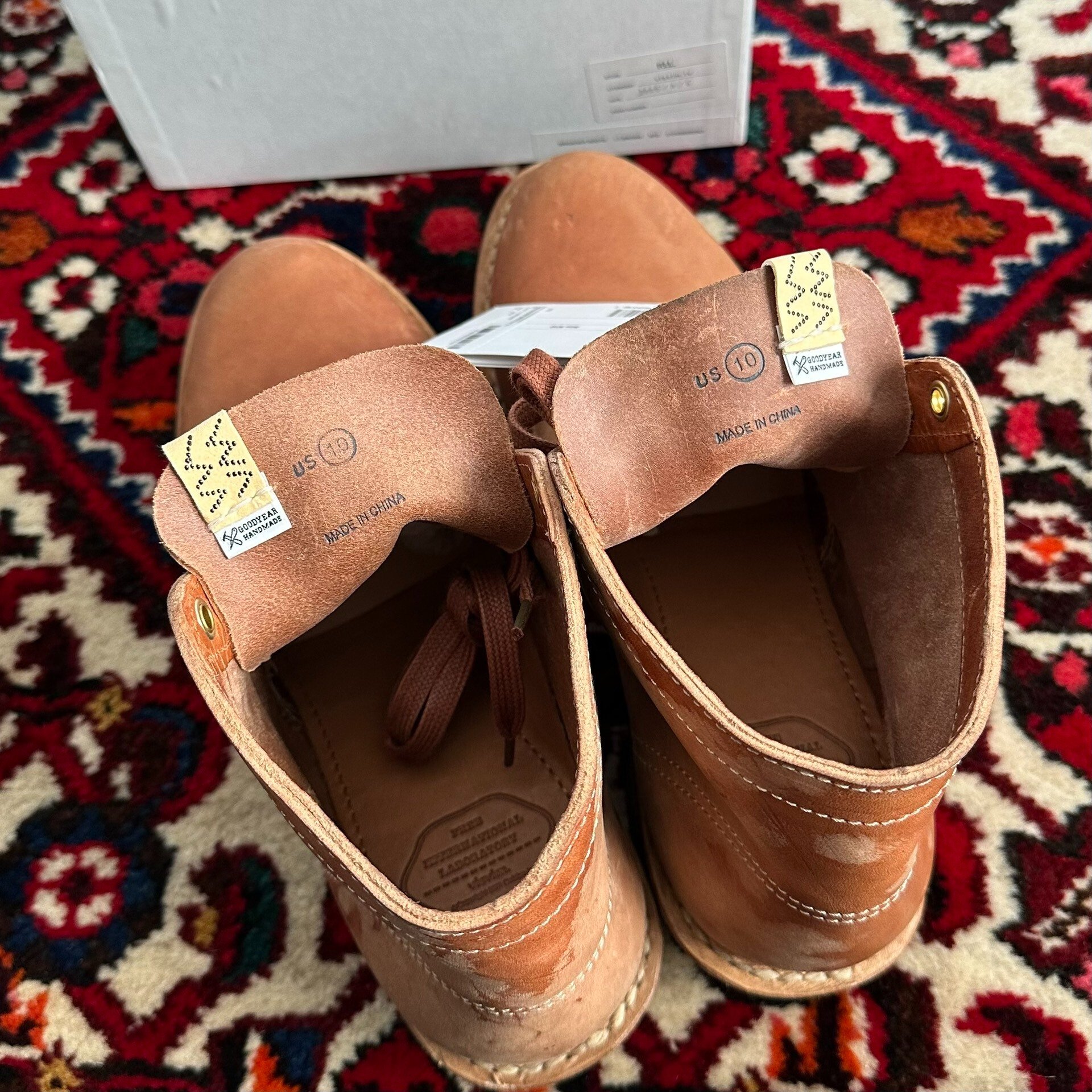 VISVIM 24SS SPOT BRIGADIER BOOTS — label