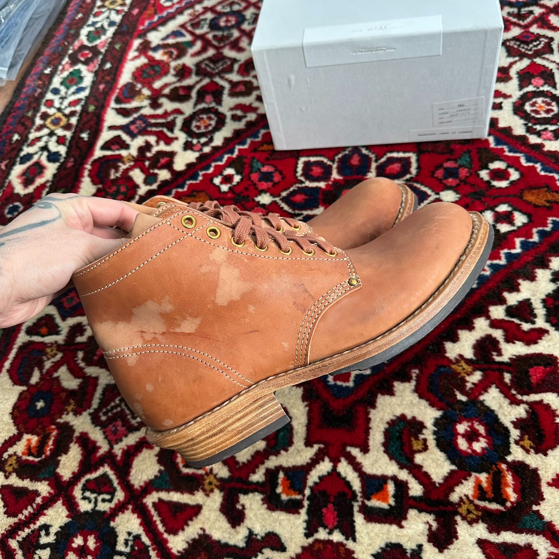 VISVIM 24SS SPOT BRIGADIER BOOTS — detail