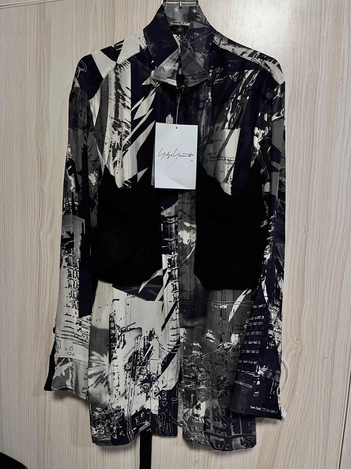 Yohji Yamamoto Graffiti Silk Shirt