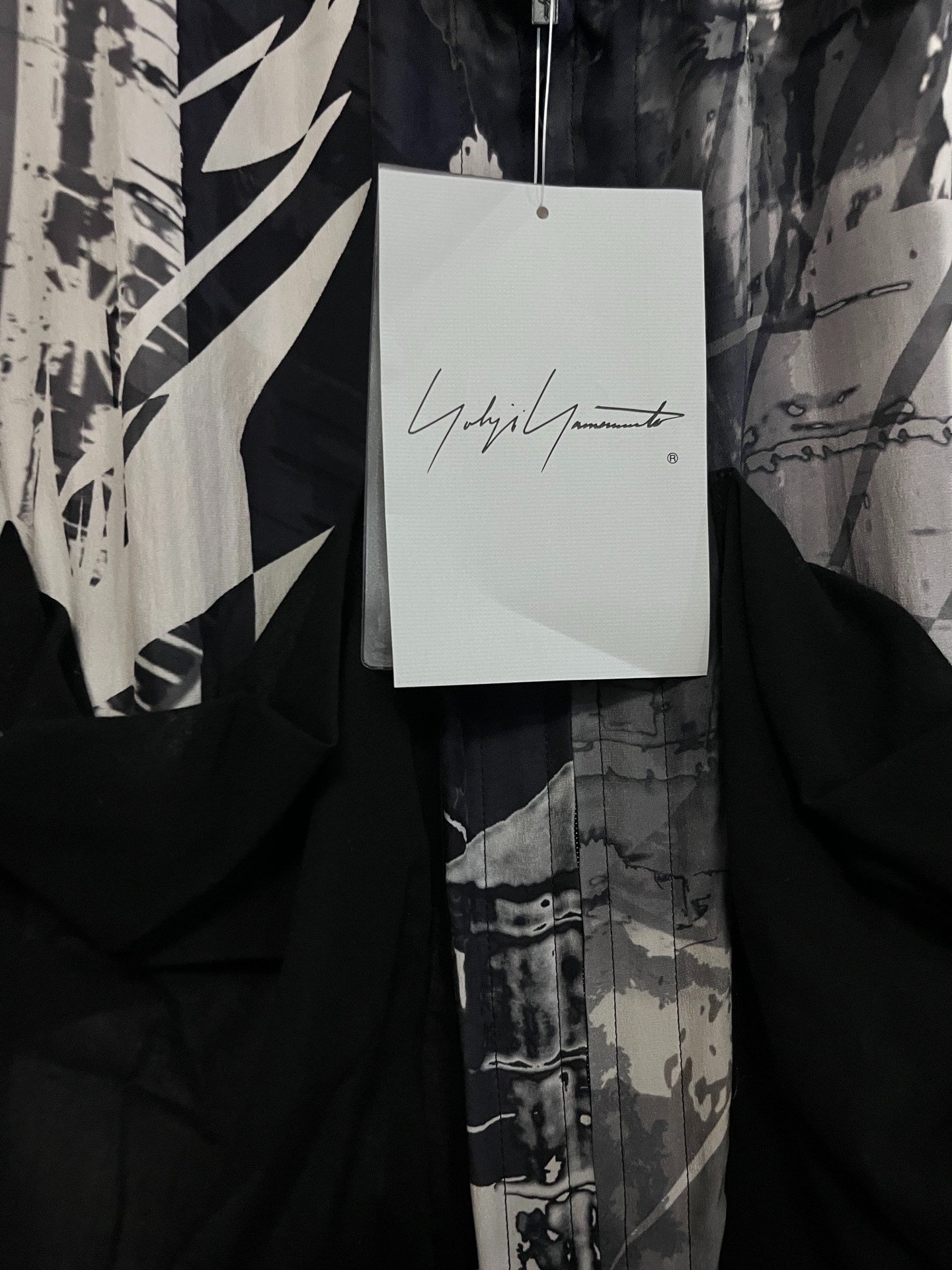 Yohji Yamamoto Graffiti Silk Shirt — front