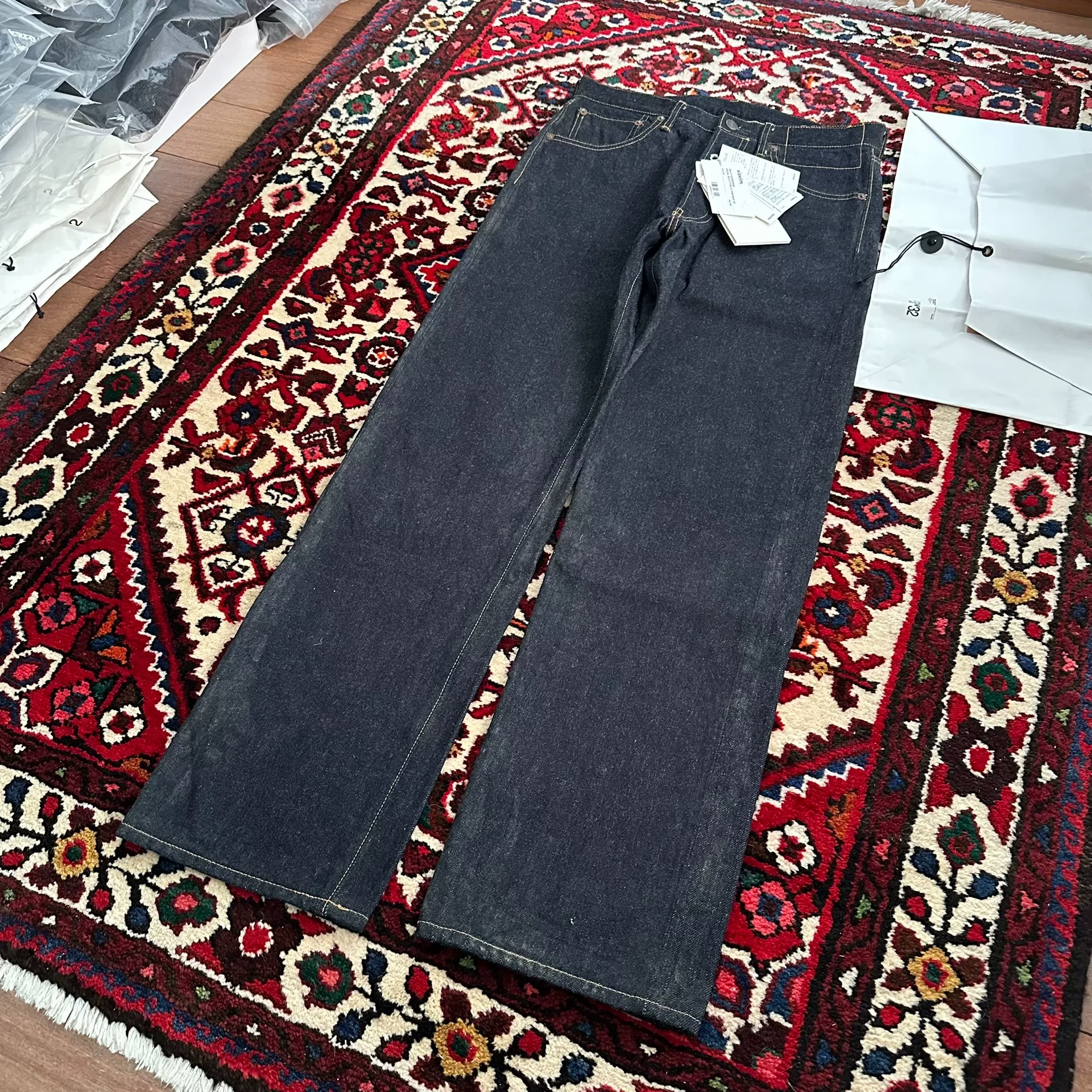 visvim 22AW 01MUD Mud-Dyed Jeans — back
