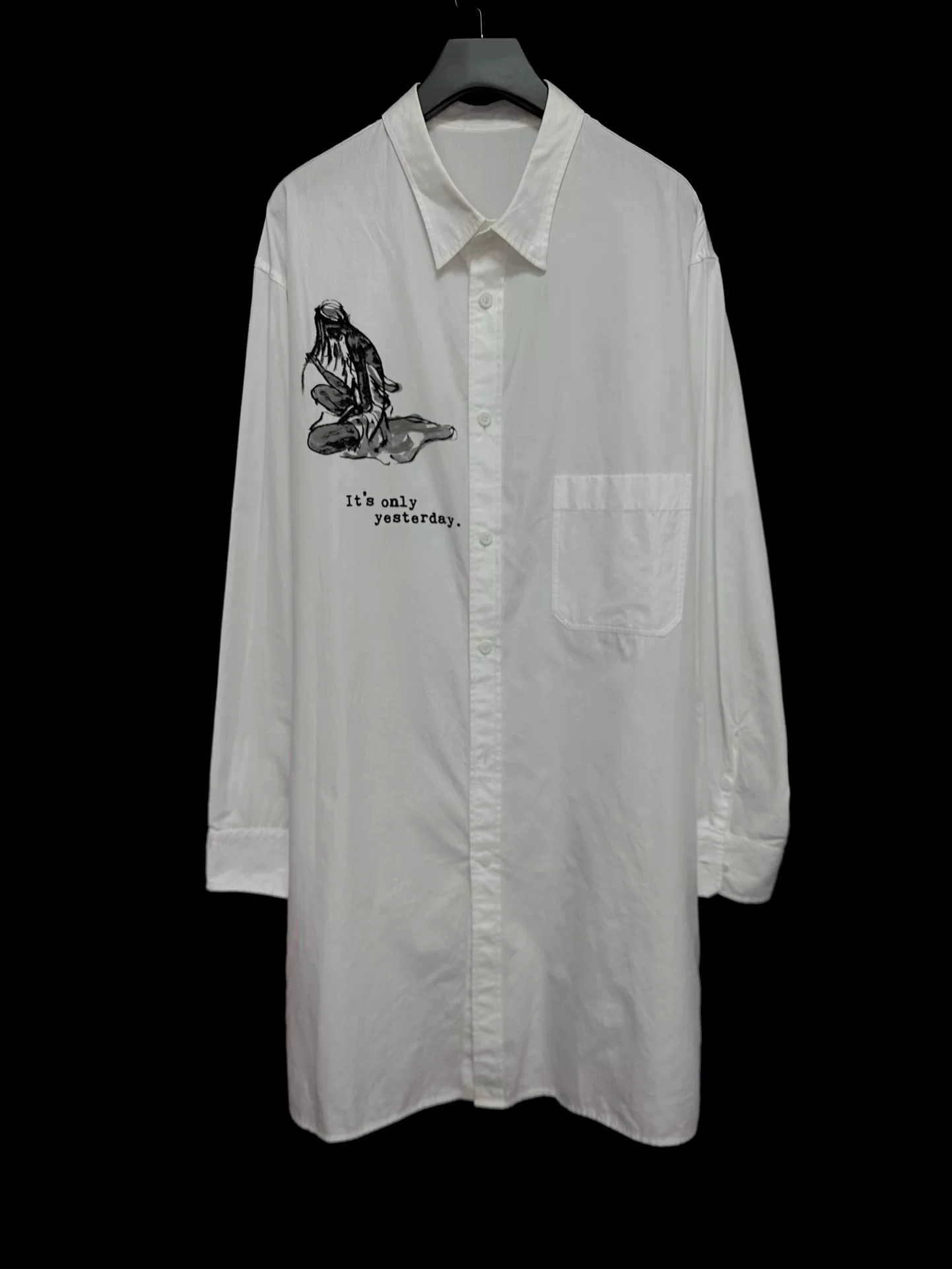 Yohji Yamamoto 19SS Hand-Drawn Portrait Shirt