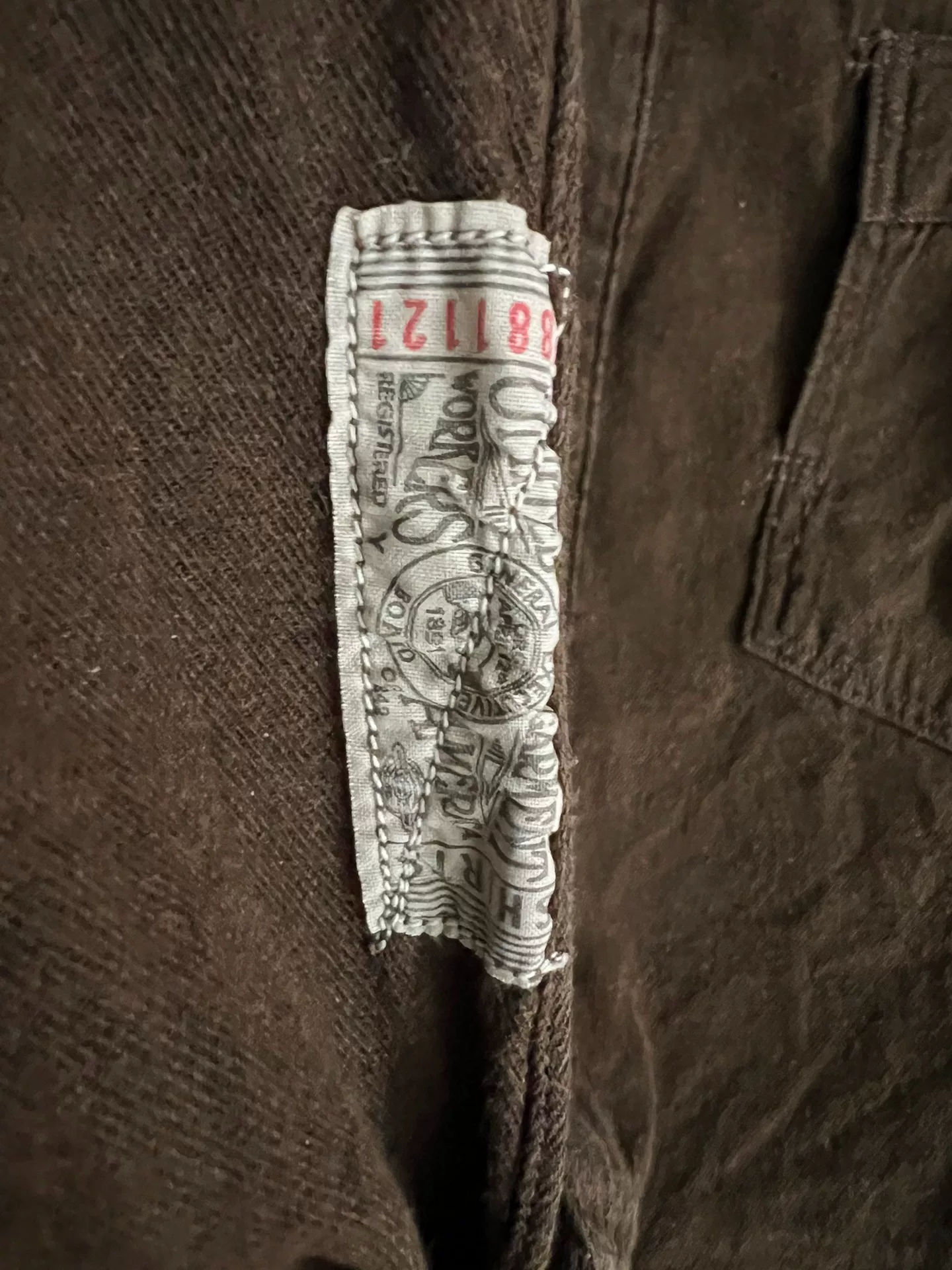 Freewheelers Flannel Work Shirt — back