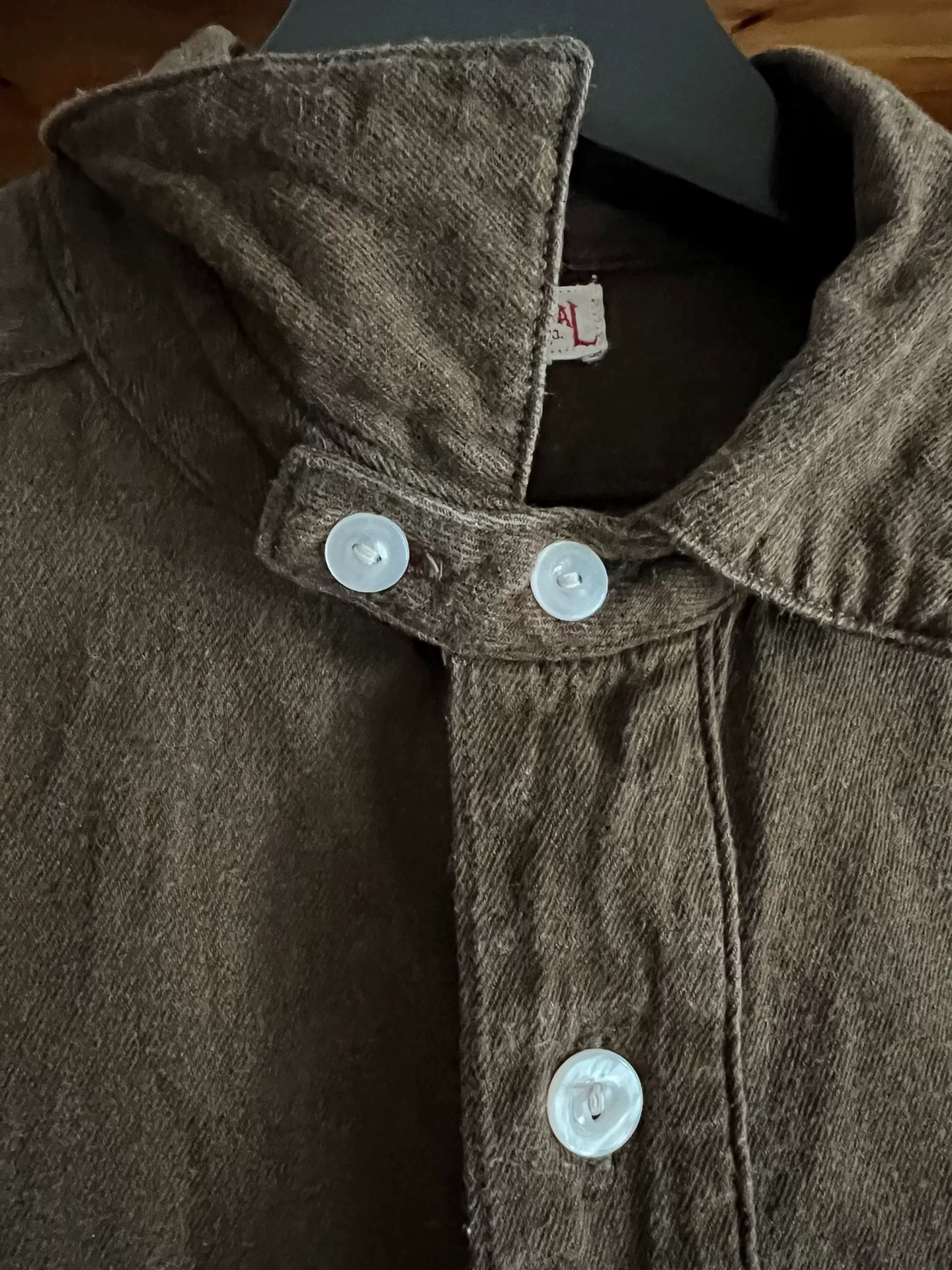 Freewheelers Flannel Work Shirt — label