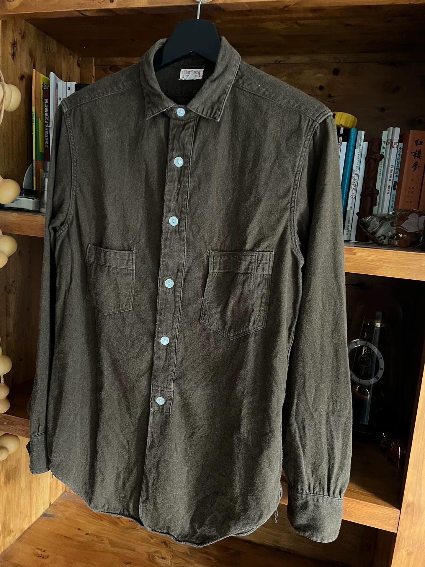 Freewheelers Flannel Work Shirt — detail